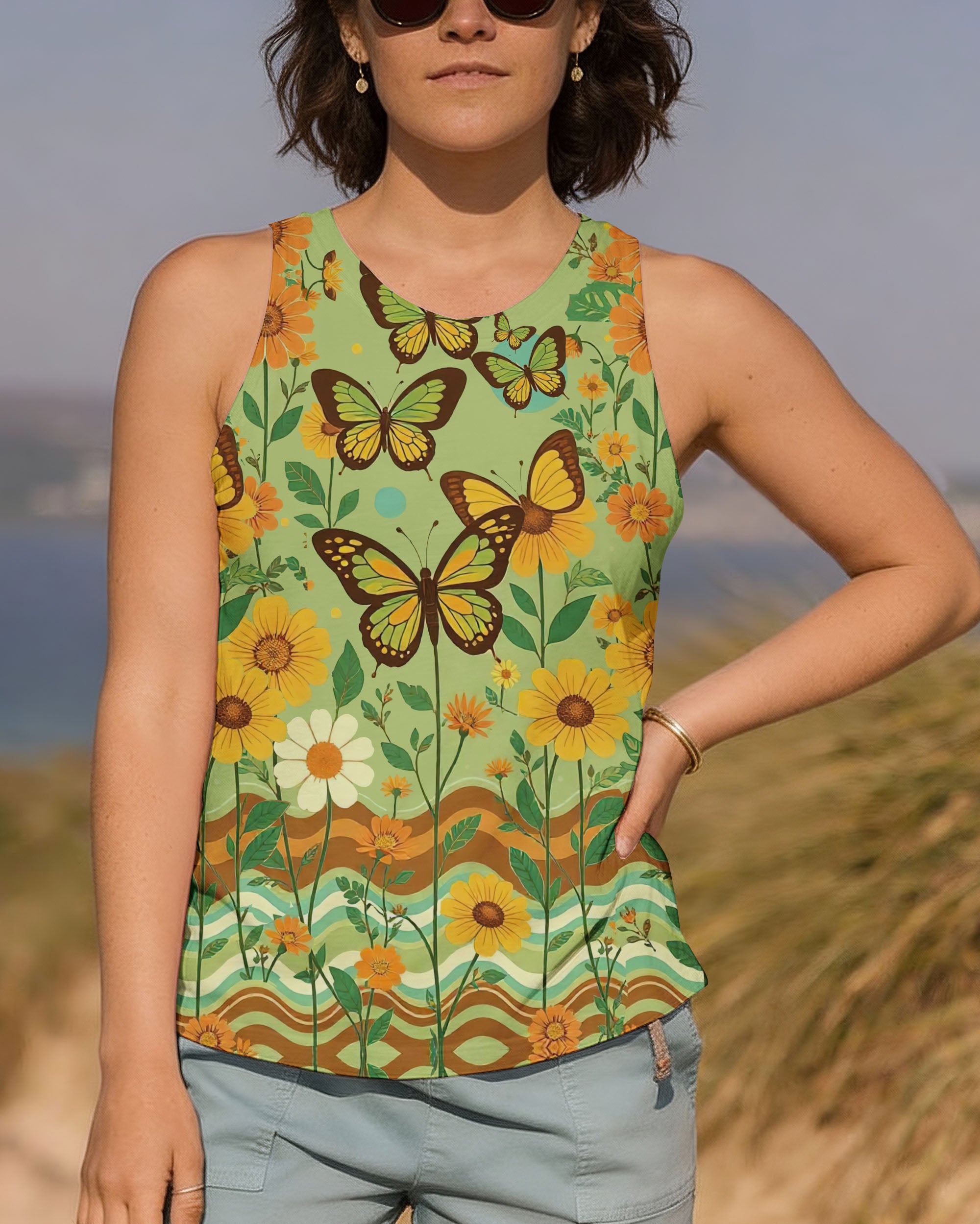 BOHO BUTTERFLIES HIPPIE ALL OVER PRINT - TY1911251