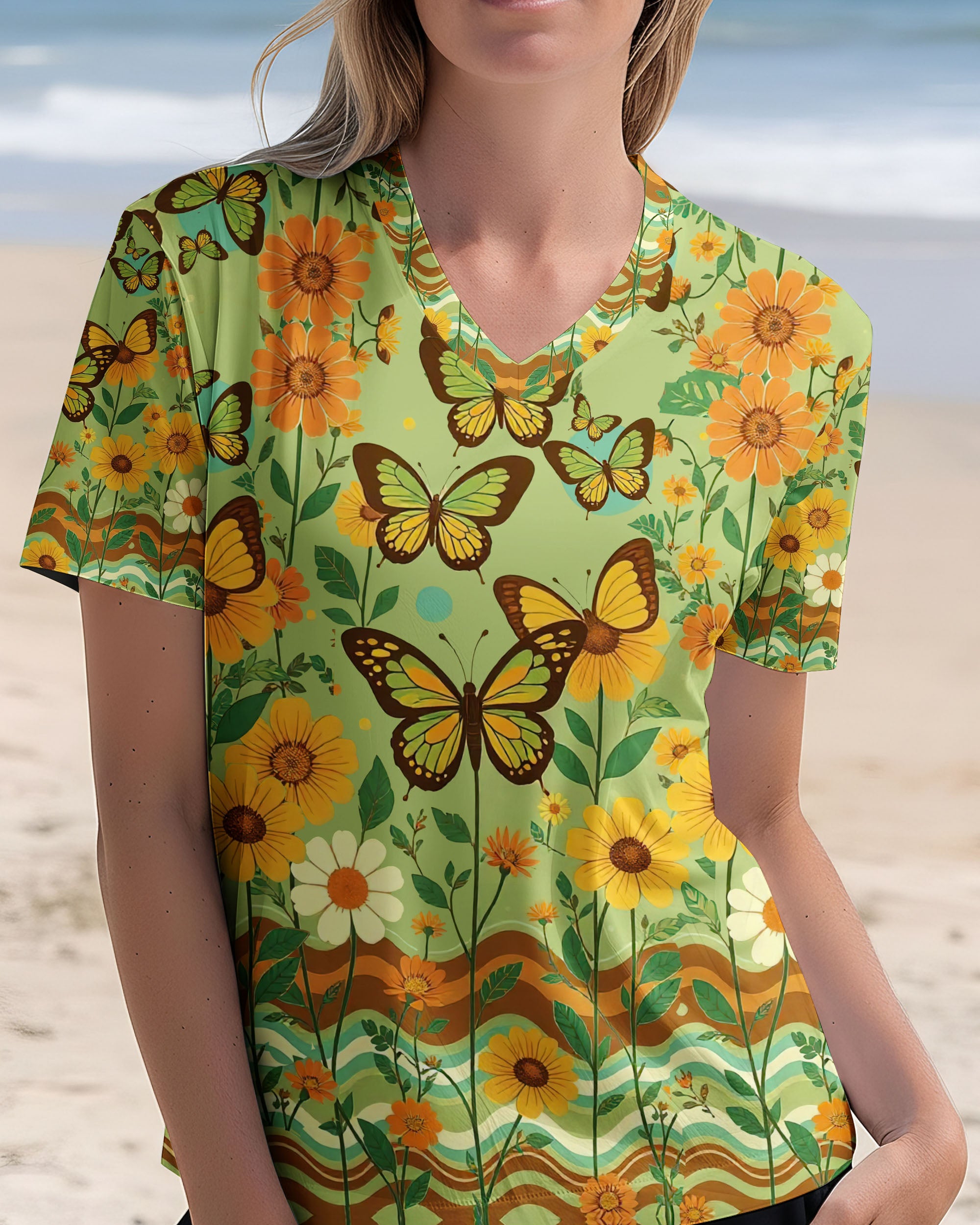 BOHO BUTTERFLIES HIPPIE ALL OVER PRINT - TY1911251