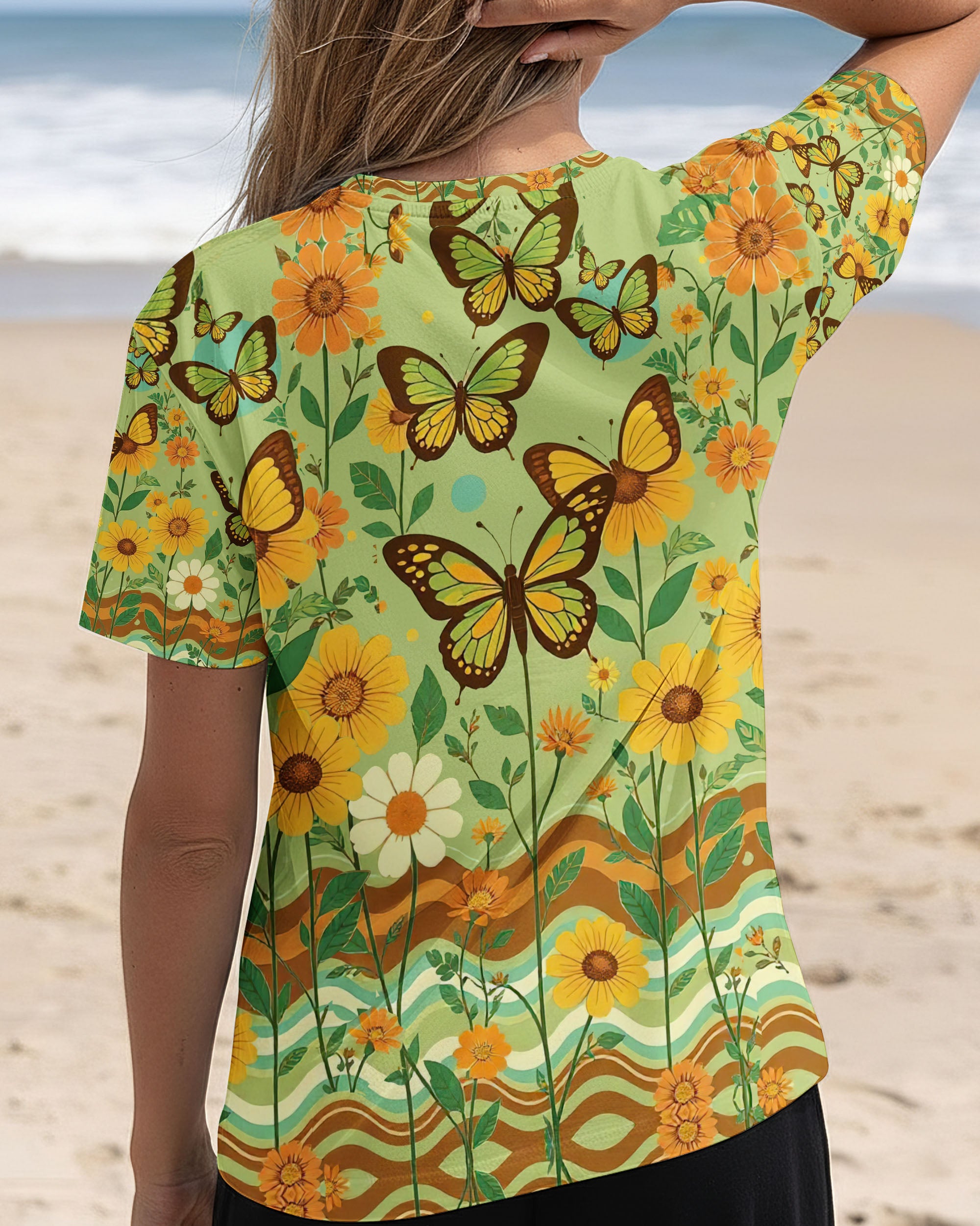 BOHO BUTTERFLIES HIPPIE ALL OVER PRINT - TY1911251