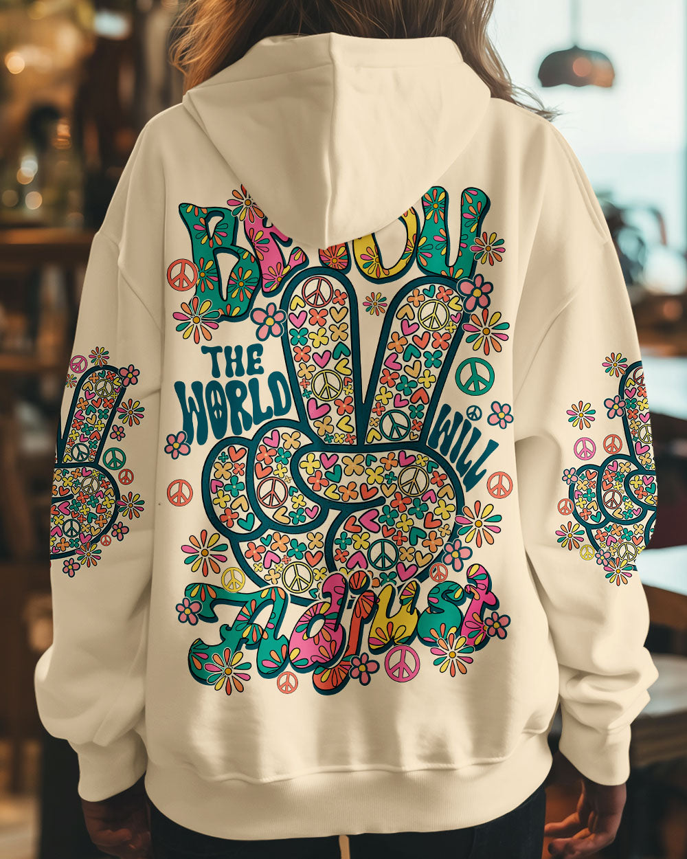 BE YOU THE WORLD WILL ADJUST VINTAGE ALL OVER PRINT - TY2108241