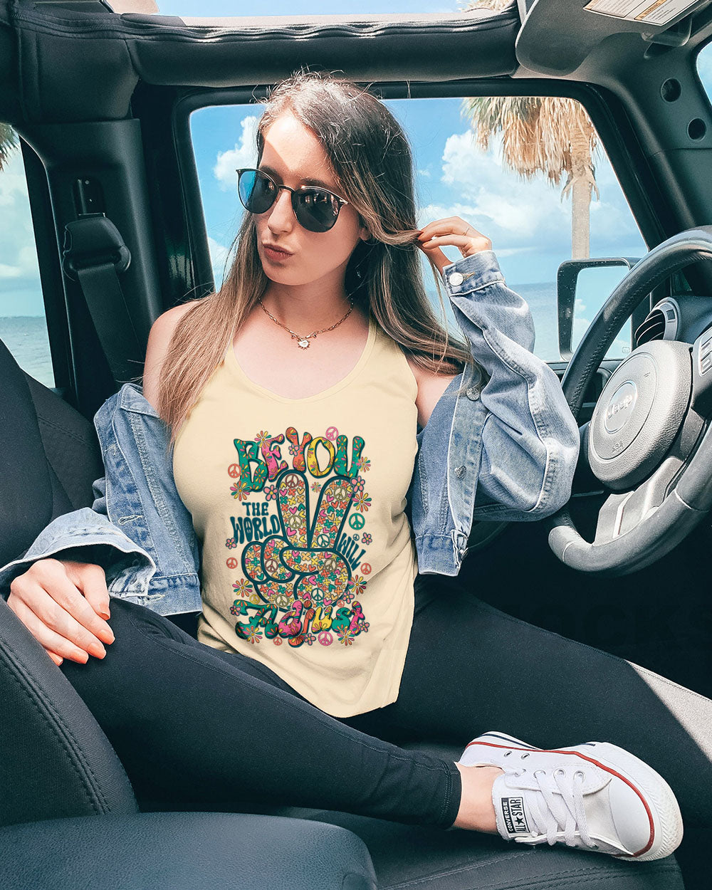 BE YOU THE WORLD WILL ADJUST VINTAGE ALL OVER PRINT - TY2108241