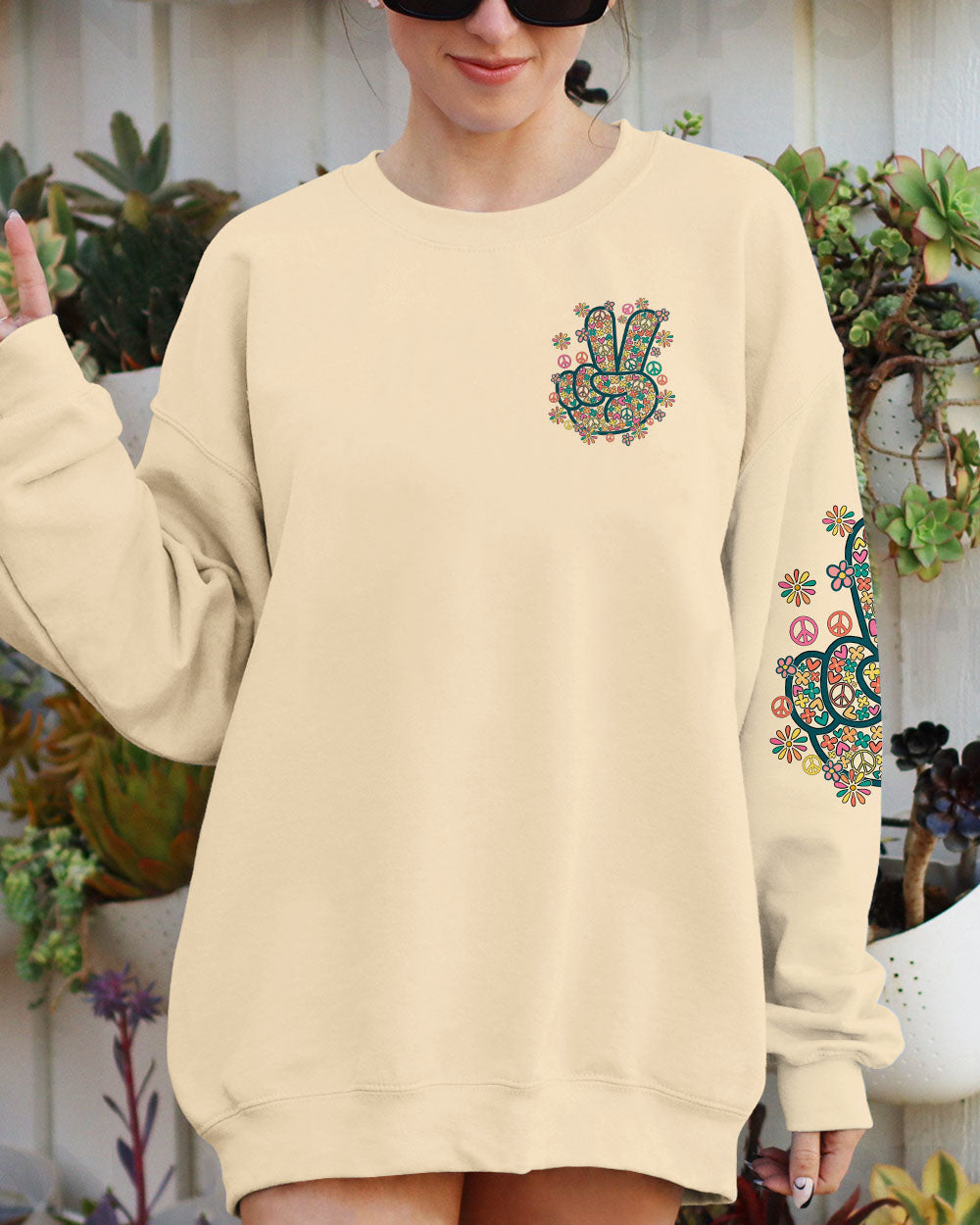 BE YOU THE WORLD WILL ADJUST VINTAGE ALL OVER PRINT - TY2108241