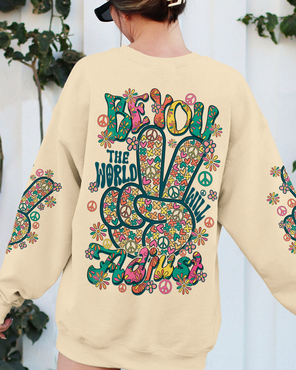 BE YOU THE WORLD WILL ADJUST VINTAGE ALL OVER PRINT - TY2108241
