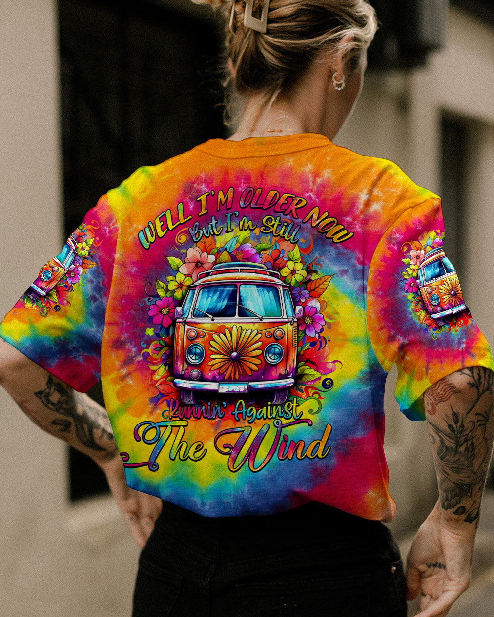 RUNNING AGAINST THE WIND TIE DYE ALL OVER PRINT - TY2207236