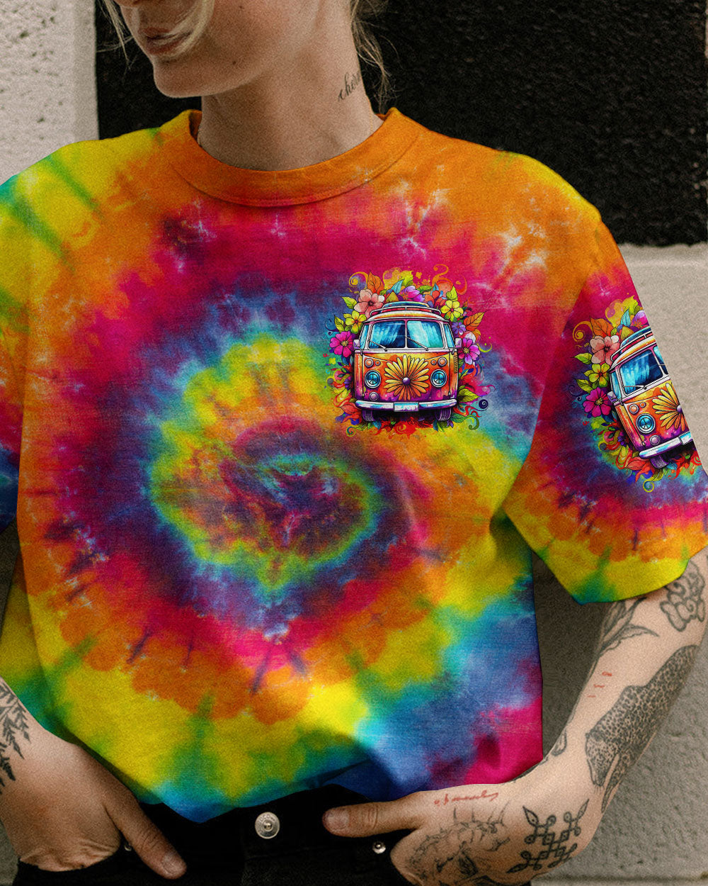 RUNNING AGAINST THE WIND TIE DYE ALL OVER PRINT - TY2207236