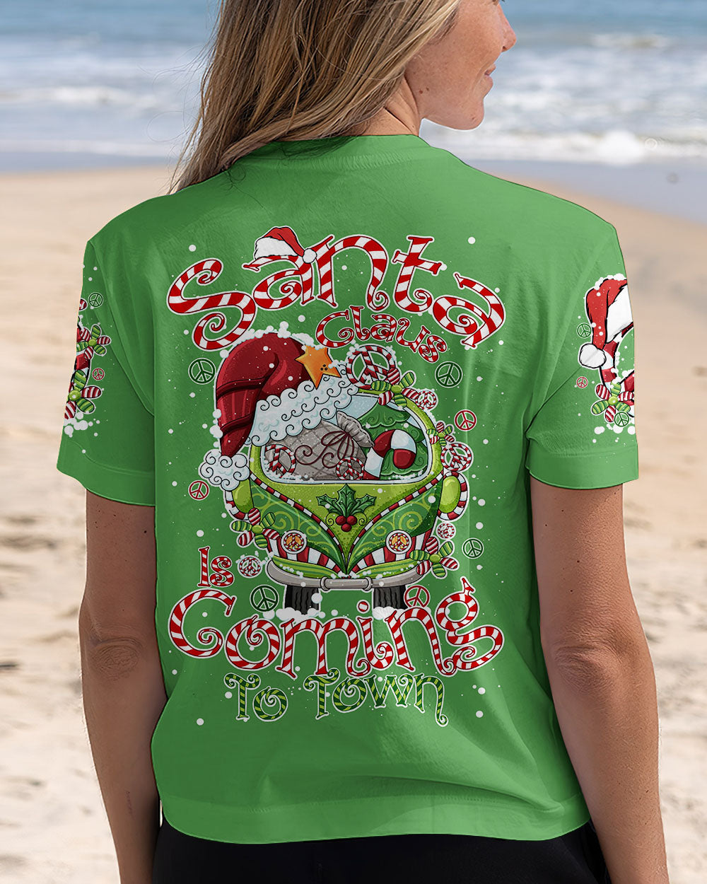SANTA CLAUS IS COMING CHRISTMAS ALL OVER PRINT - TY2210241