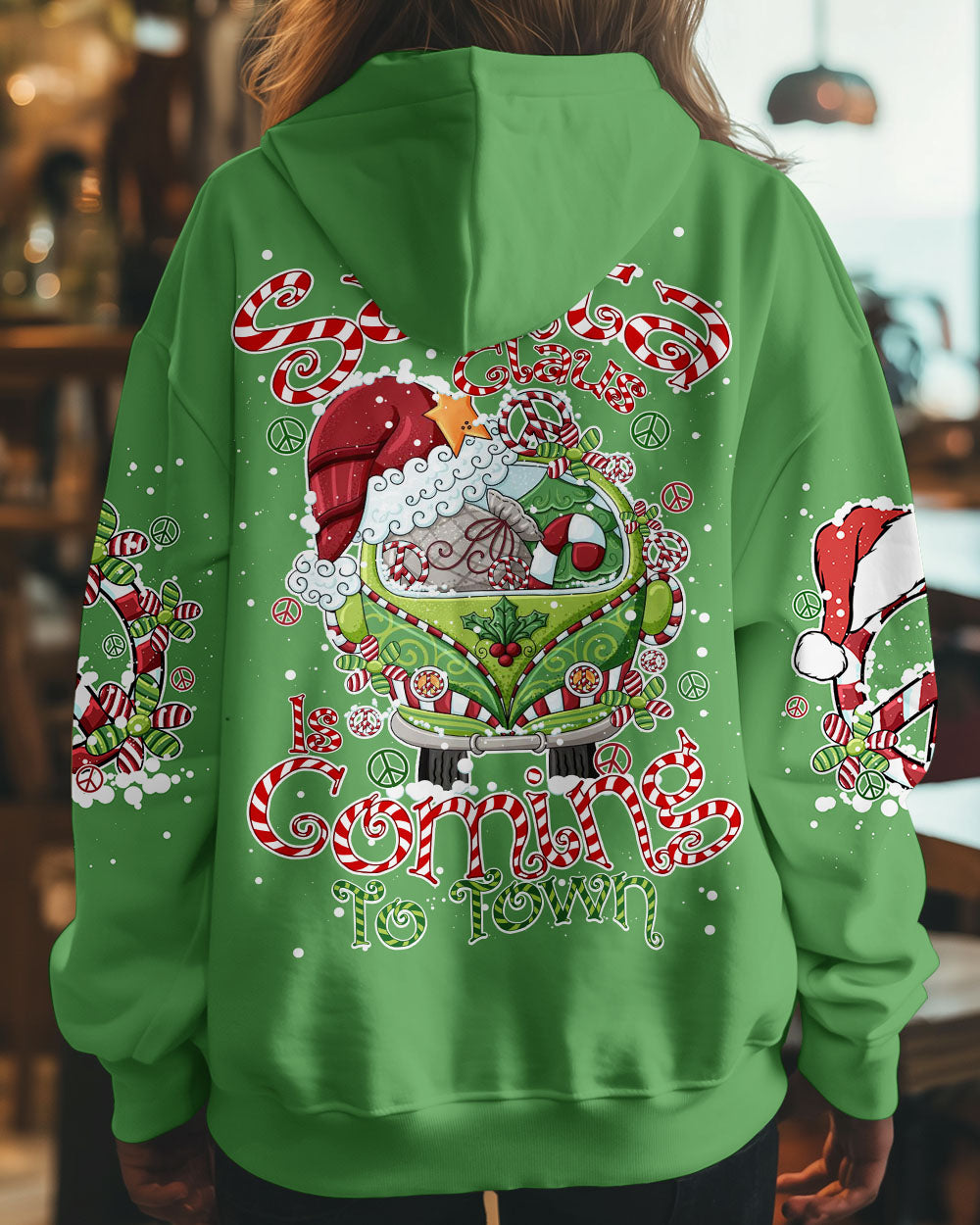 SANTA CLAUS IS COMING CHRISTMAS ALL OVER PRINT - TY2210241