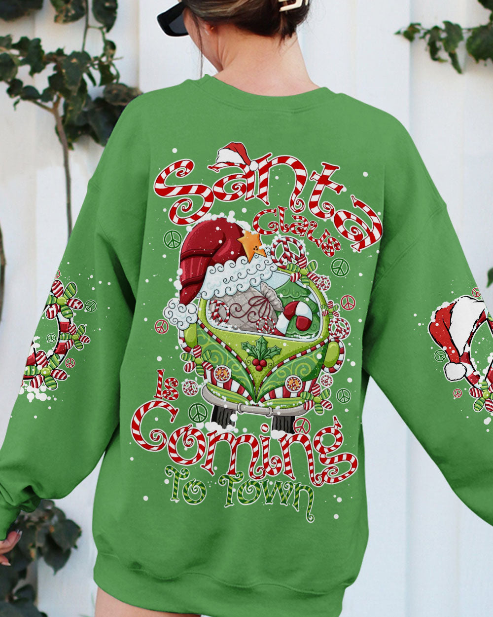 SANTA CLAUS IS COMING CHRISTMAS ALL OVER PRINT - TY2210241