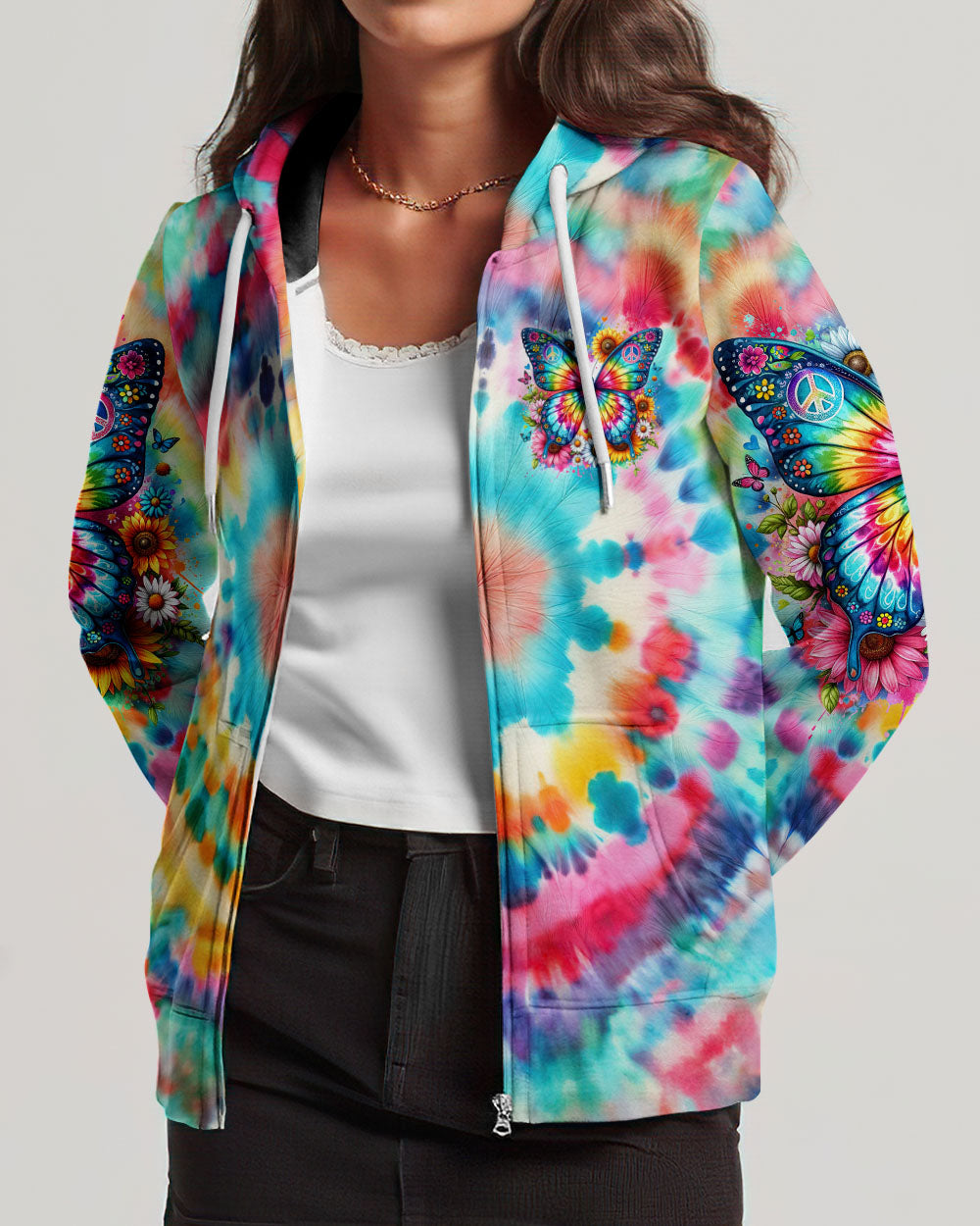 TODAY'S MOMENTS ARE TOMORROW'S MEMORIES BUTTERFLY TIE DYE ALL OVER PRINT - TY2301241