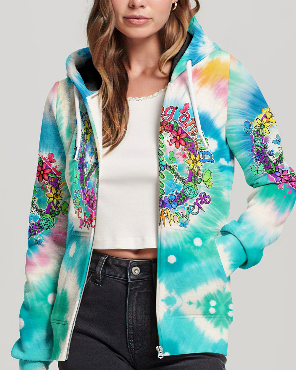 YOU BELONG AMONG THE WILDFLOWERS TIE DYE ALL OVER PRINT - TY2305241