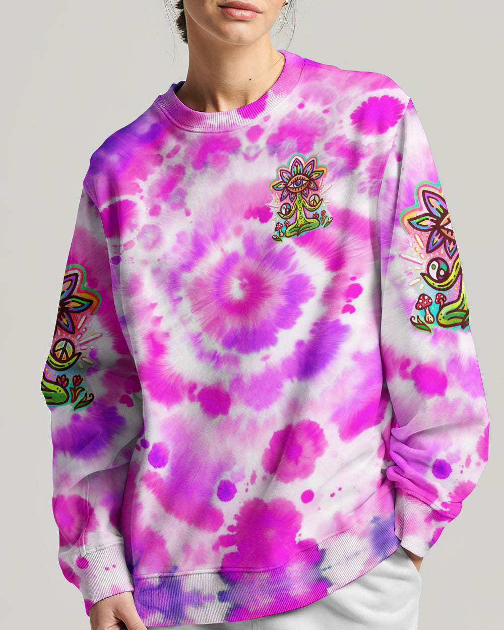 JUST BREATHE TIE DYE ALL OVER PRINT - TY2305242