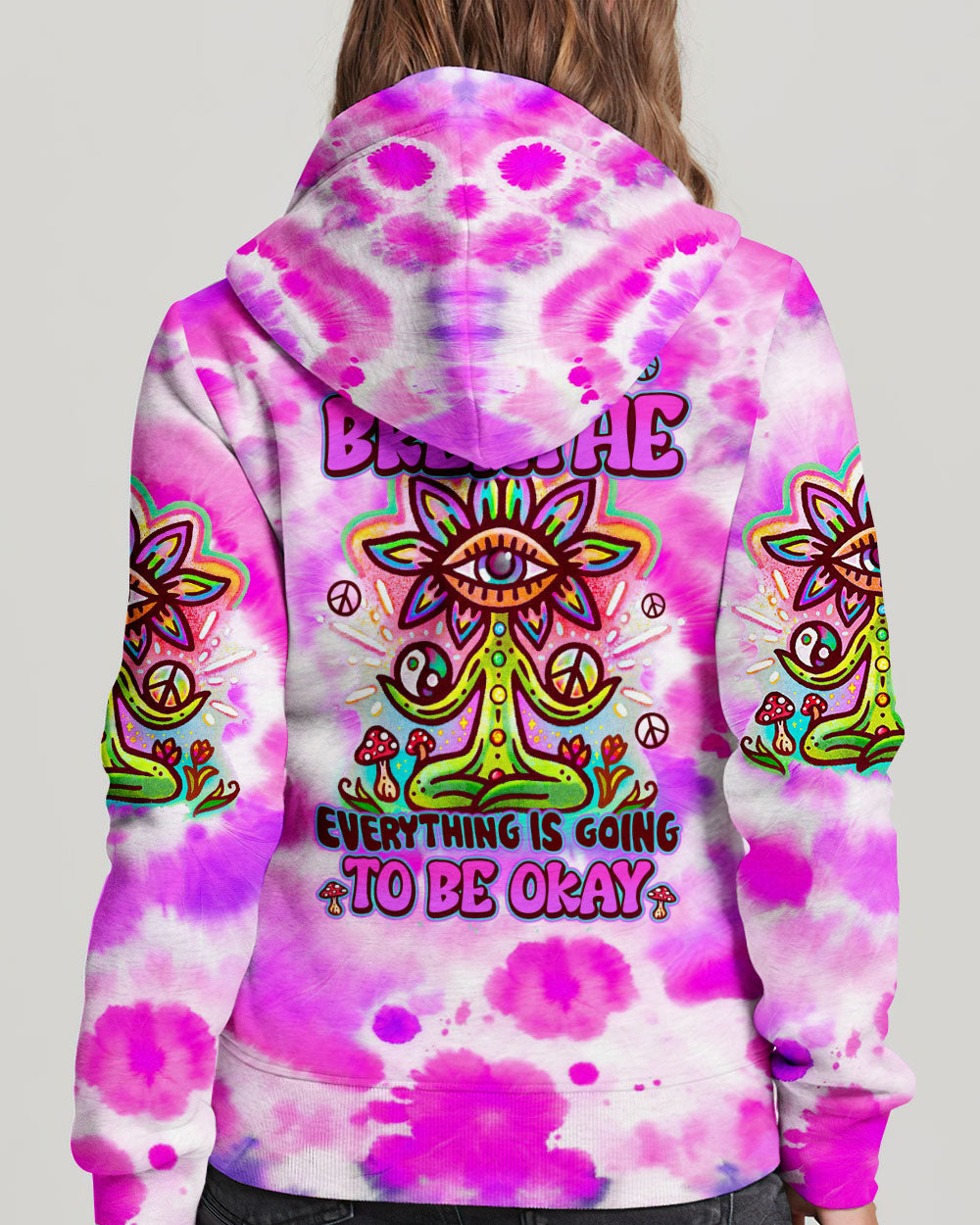 JUST BREATHE TIE DYE ALL OVER PRINT - TY2305242