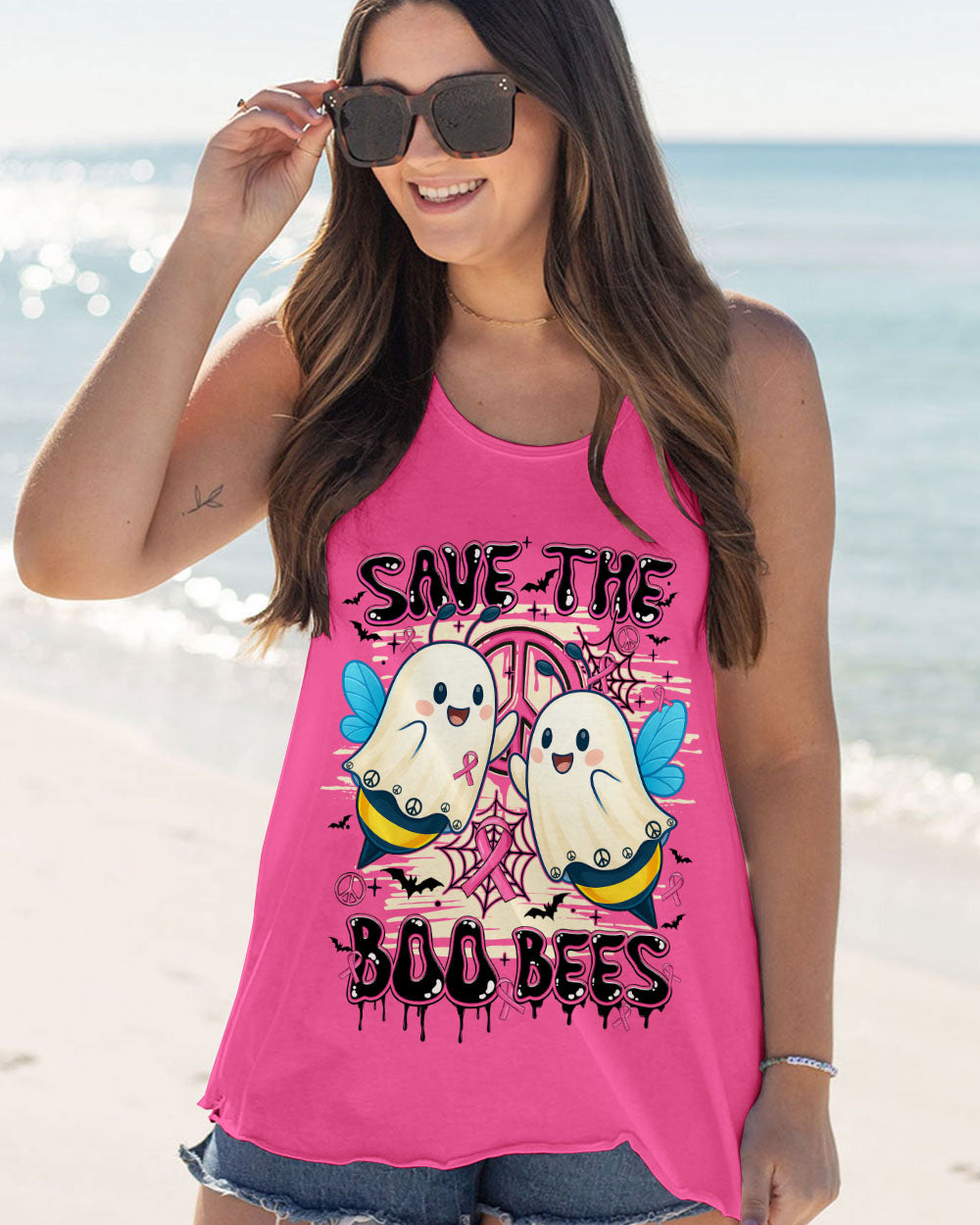 SAVE THE BOO BEES HALLOWEEN PINK ALL OVER PRINT - TY2307251