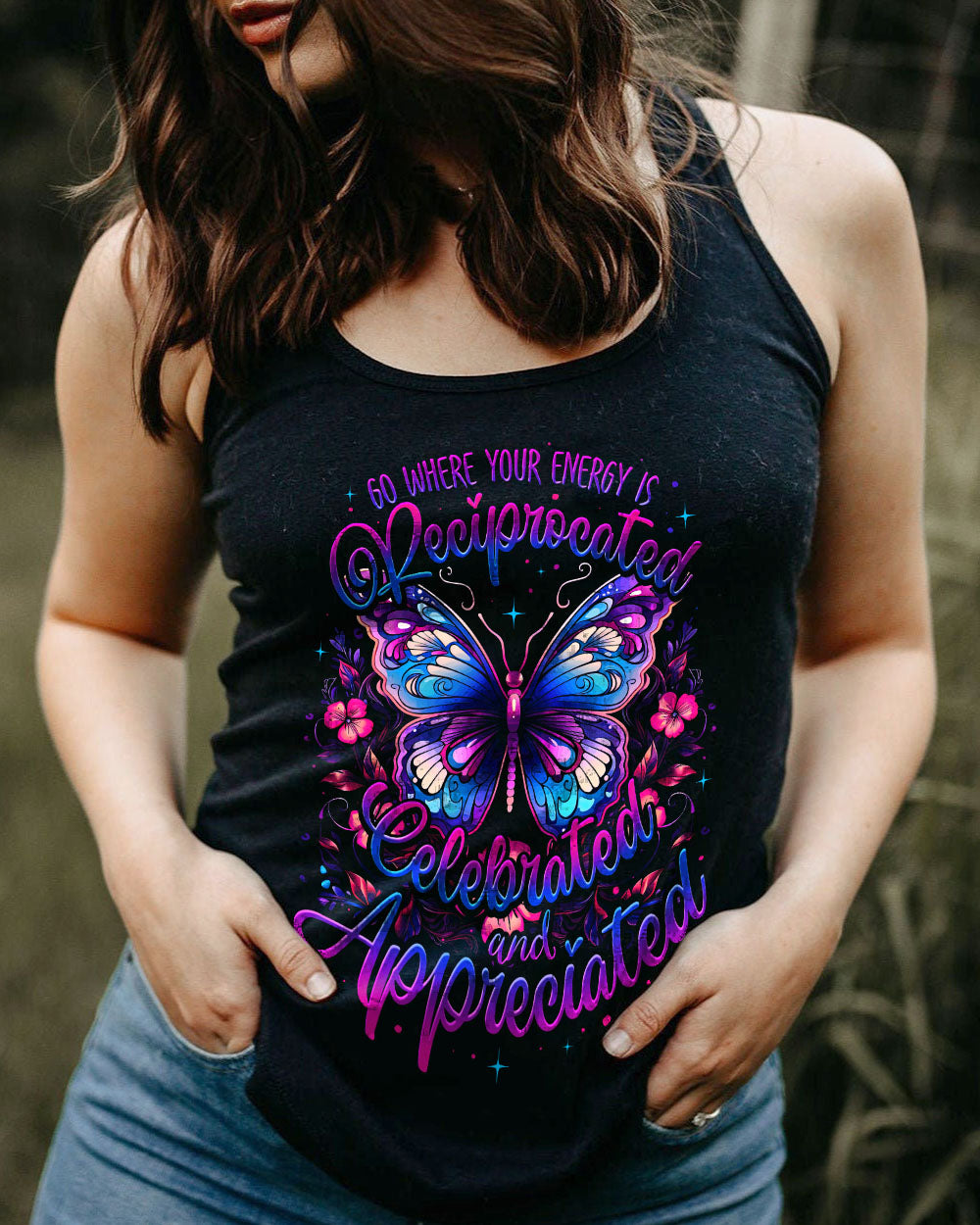 YOUR ENERGY IS CELEBRATED BUTTERFLY ALL OVER PRINT - TY2308232