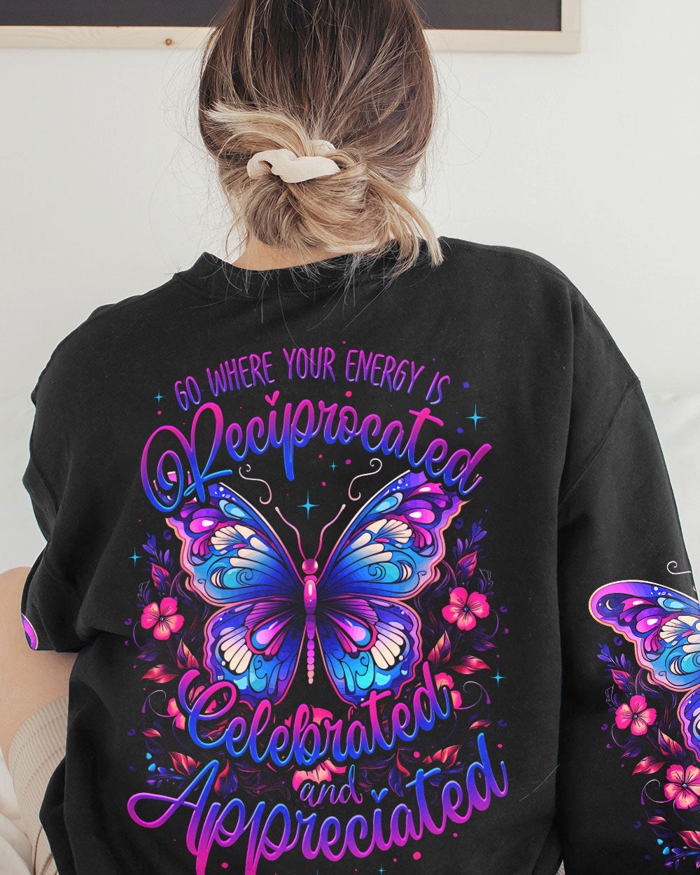 YOUR ENERGY IS CELEBRATED BUTTERFLY ALL OVER PRINT - TY2308232