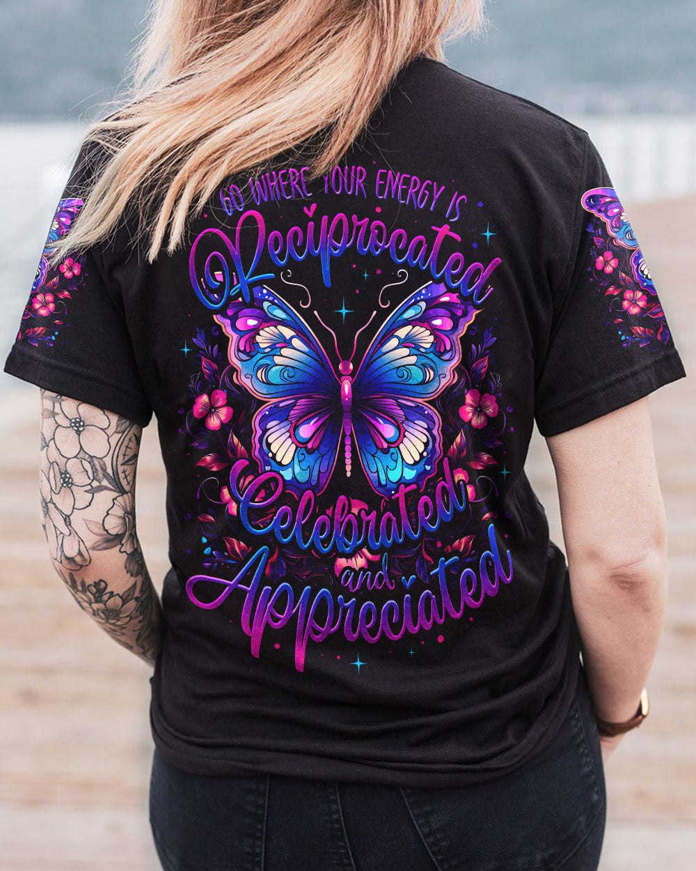 YOUR ENERGY IS CELEBRATED BUTTERFLY ALL OVER PRINT - TY2308232