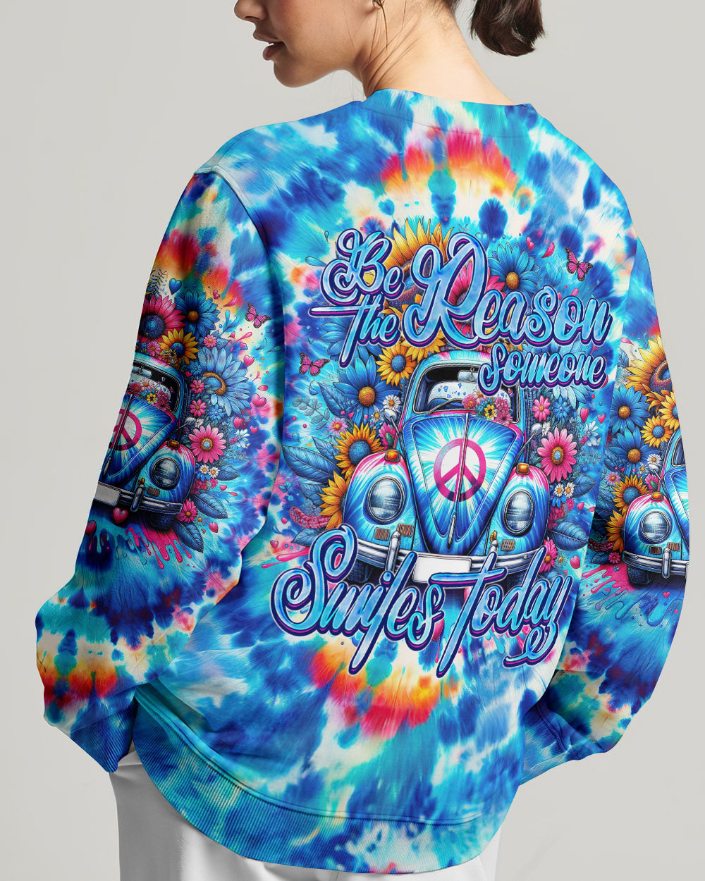 BE THE REASON SOMEONE SMILES TODAY TIE DYE ALL OVER PRINT - TY2401242