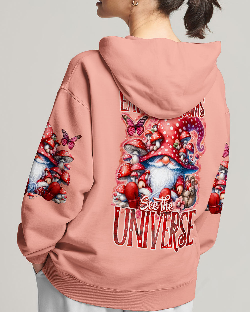 EAT MUSHROOMS SEE THE UNIVERSE GNOME ALL OVER PRINT - TY2404241
