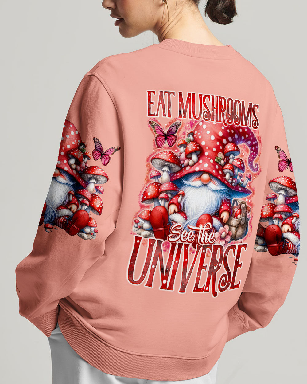 EAT MUSHROOMS SEE THE UNIVERSE GNOME ALL OVER PRINT - TY2404241