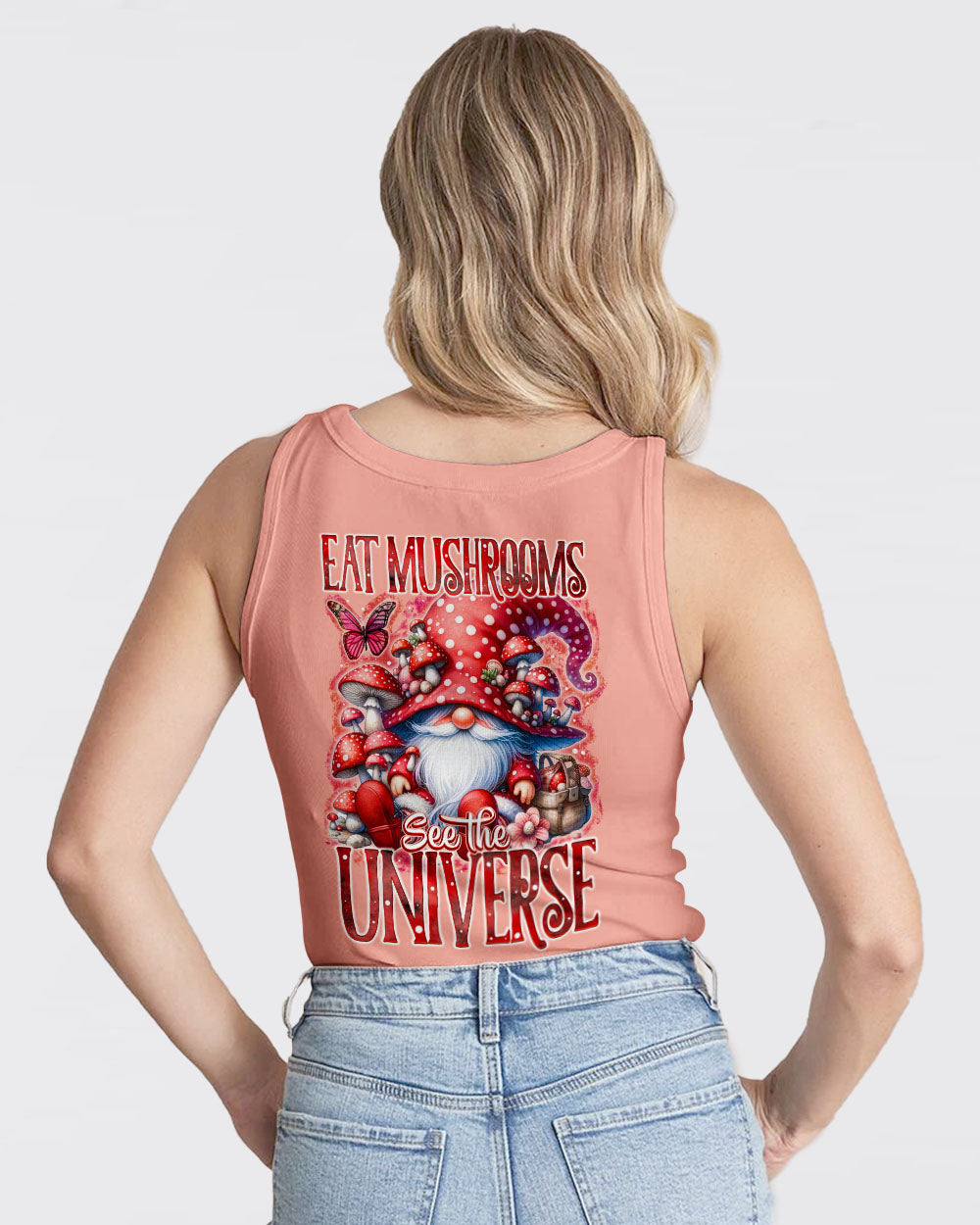 EAT MUSHROOMS SEE THE UNIVERSE GNOME ALL OVER PRINT - TY2404241