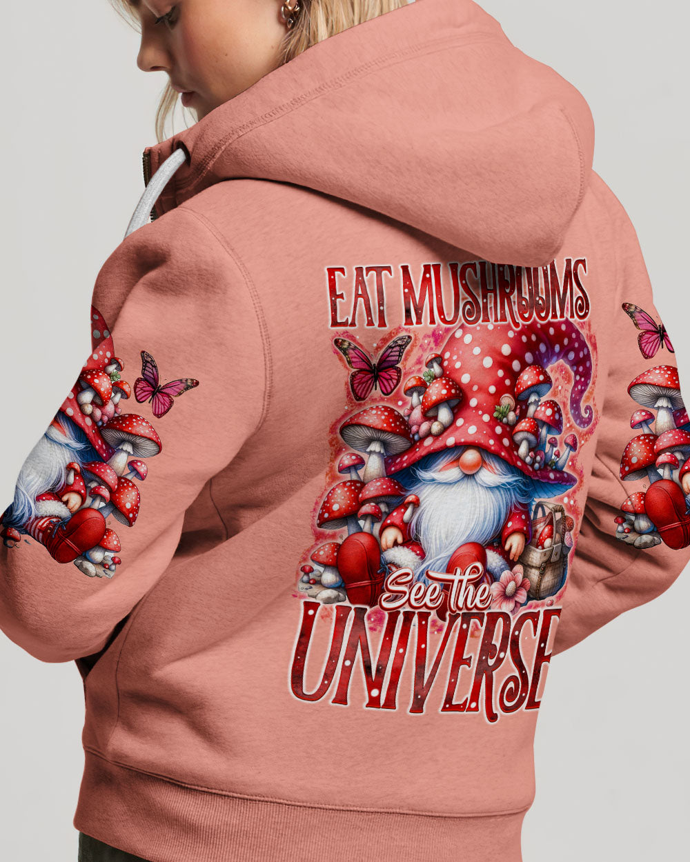 EAT MUSHROOMS SEE THE UNIVERSE GNOME ALL OVER PRINT - TY2404241