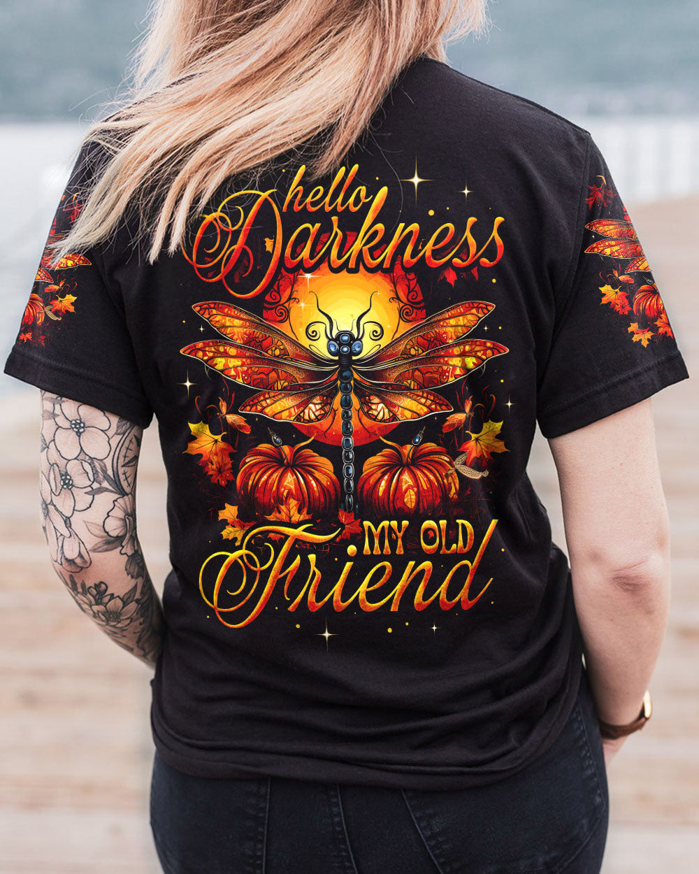 HELLO DARKNESS MY OLD FRIEND DRAGONFLY ALL OVER PRINT - TY2407231