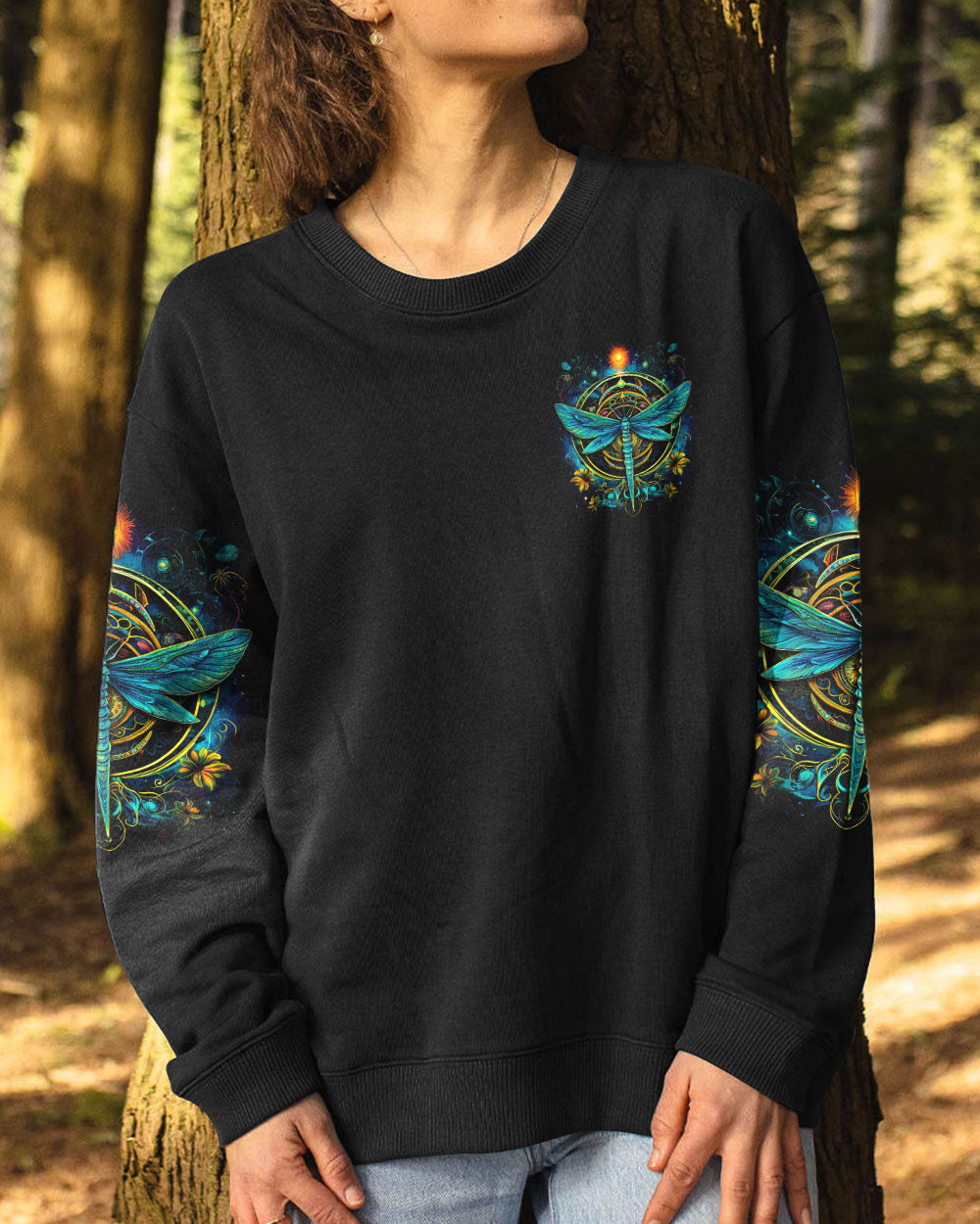 FOLLOW YOUR HEART DRAGONFLY ALL OVER PRINT - TY2408234