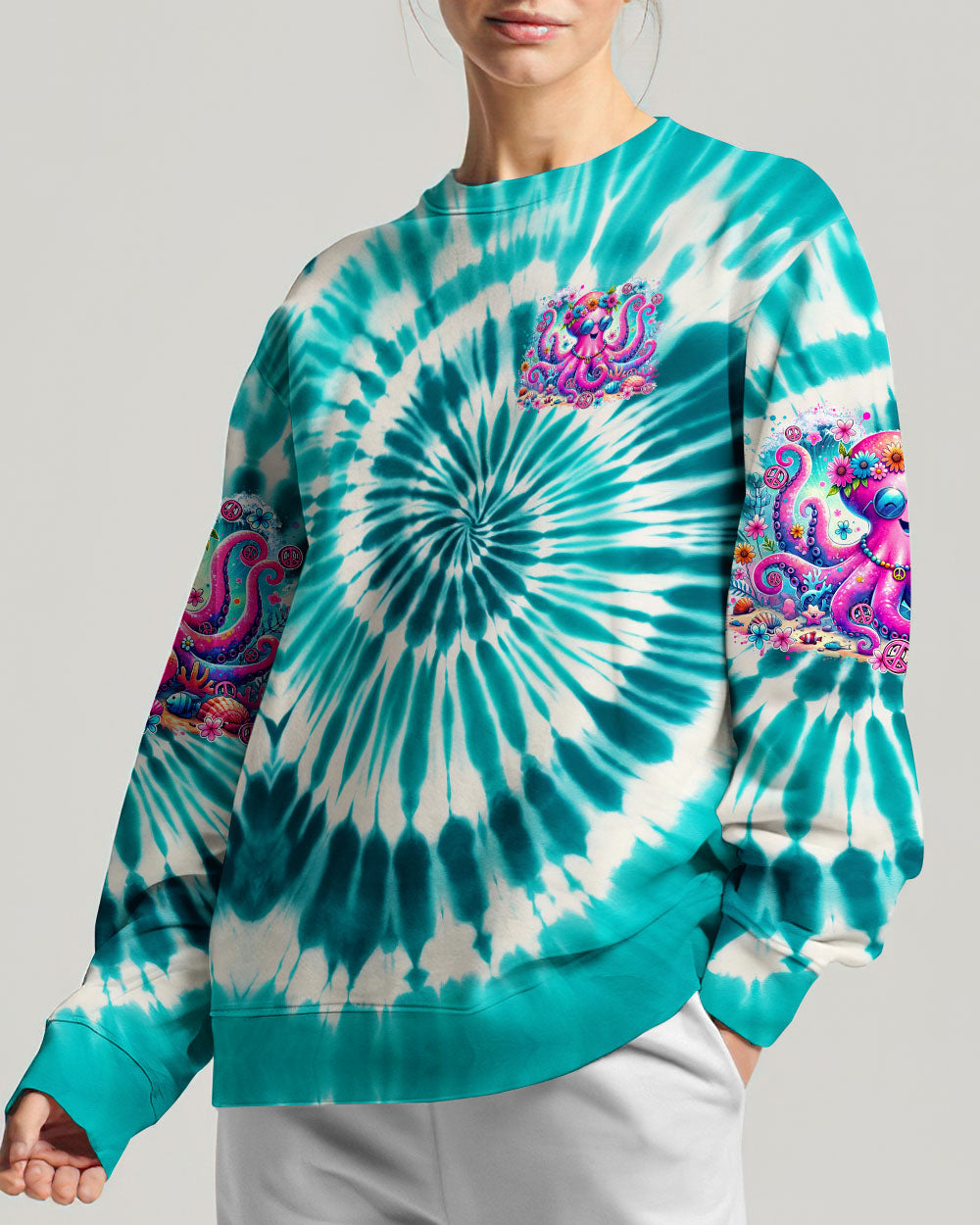 SOMETIMES I WISH I WAS AN OCTOPUS TIE DYE ALL OVER PRINT - TY2505241