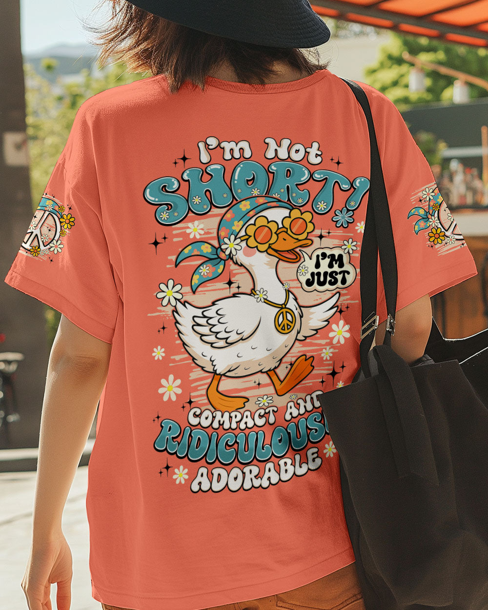 I'M NOT SHORT DUCK HIPPIE ALL OVER PRINT - TY2506252