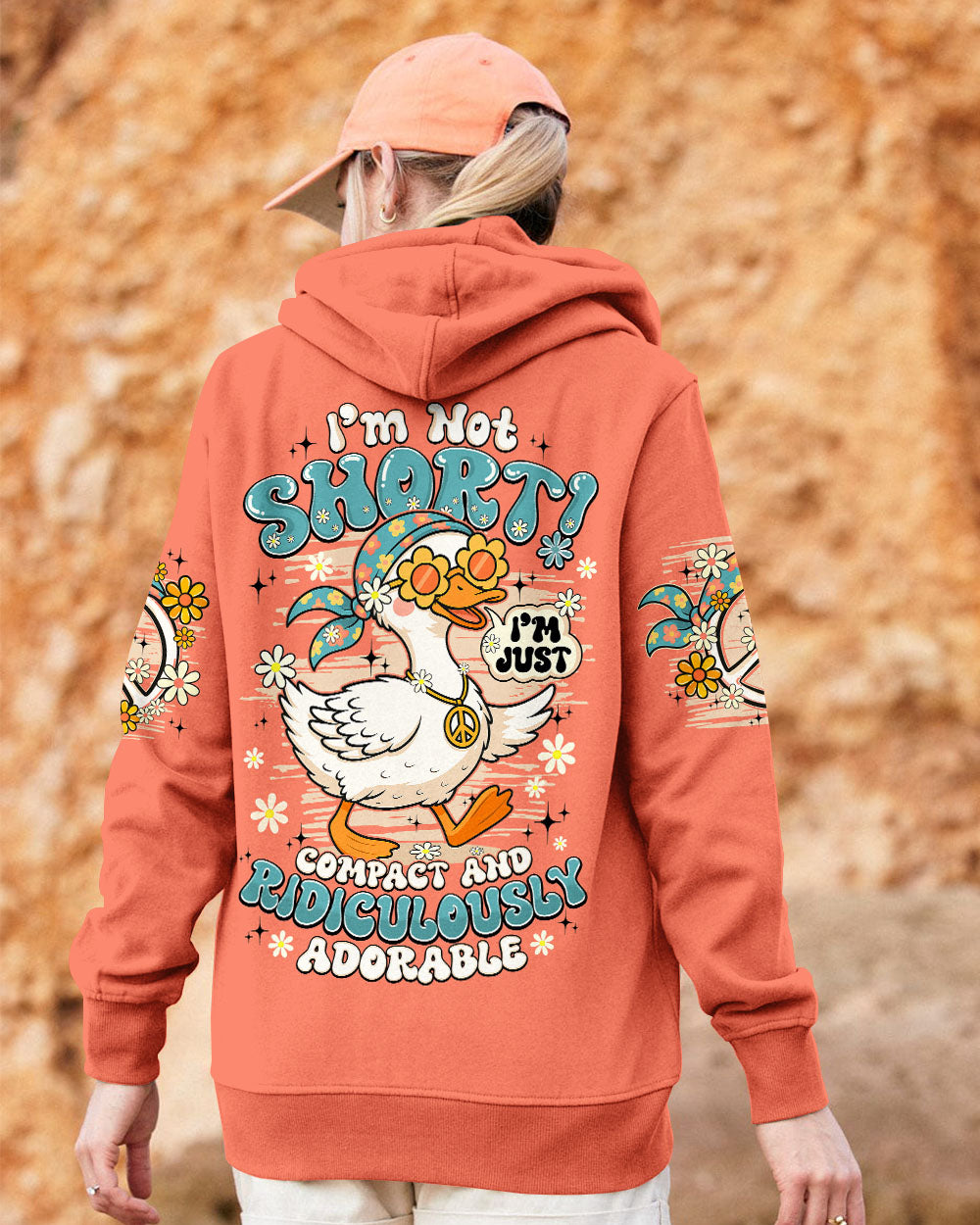 I'M NOT SHORT DUCK HIPPIE ALL OVER PRINT - TY2506252