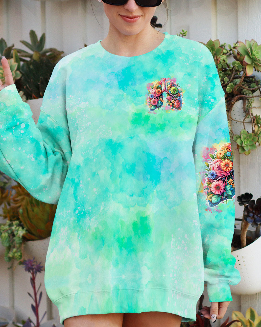 TODAY WAS BREATH LUNG FLOWERS ALL OVER PRINT - TY2511242