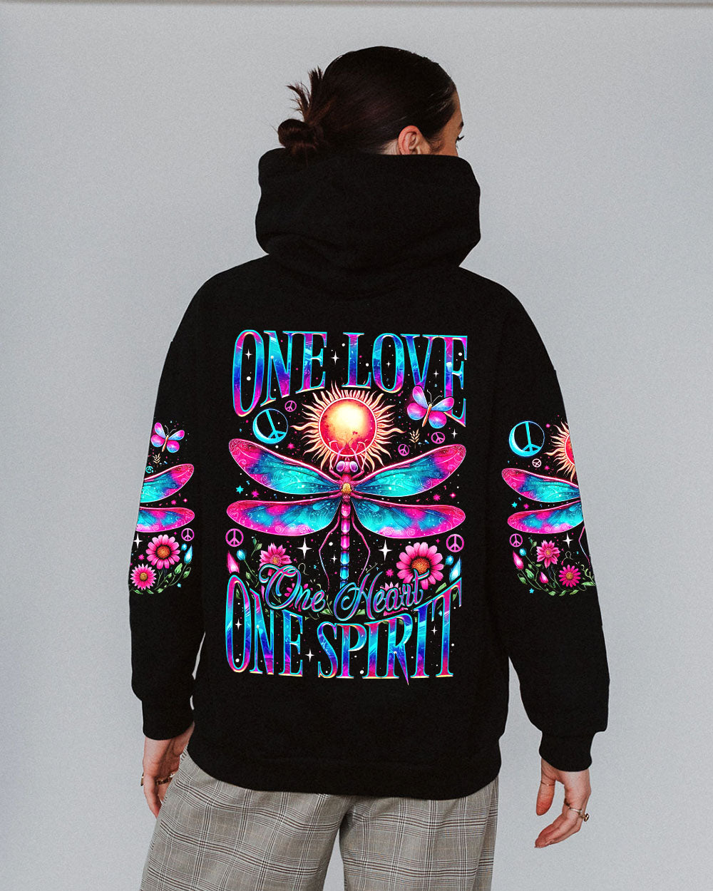 ONE LOVE ONE HEART ONE SPIRIT DRAGONFLY ALL OVER PRINT - TY2604241
