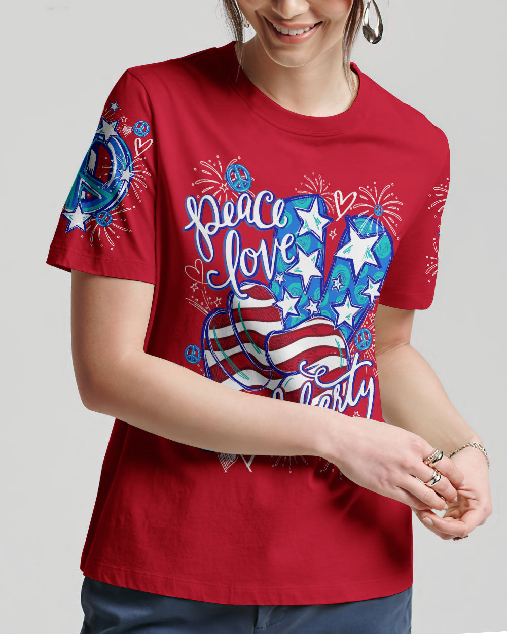 PEACE LOVE LIBERTY ALL OVER PRINT - TY2604241
