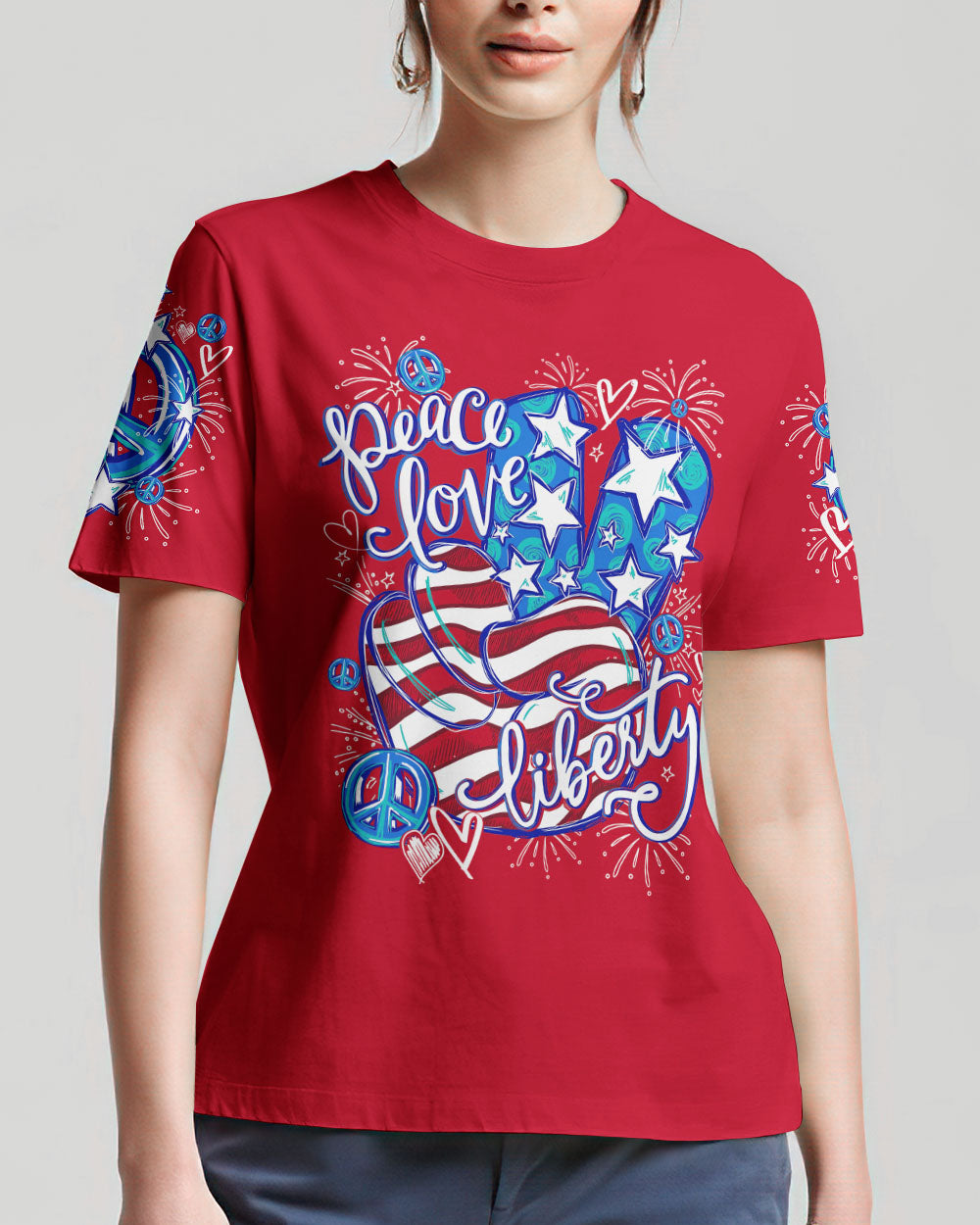 PEACE LOVE LIBERTY ALL OVER PRINT - TY2604241