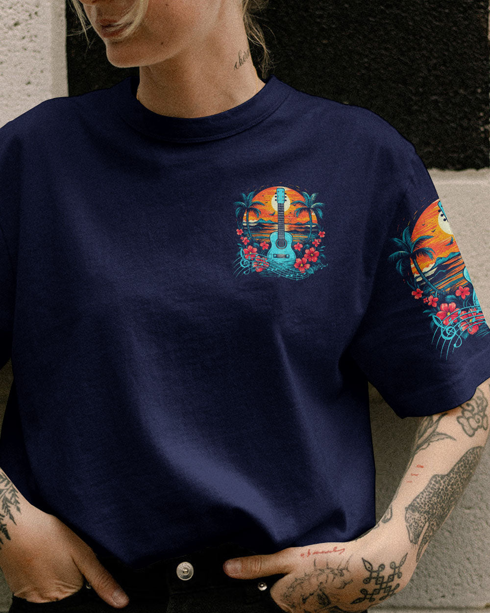 SWIM THE SEA GUITAR ALL OVER PRINT - TY2605231