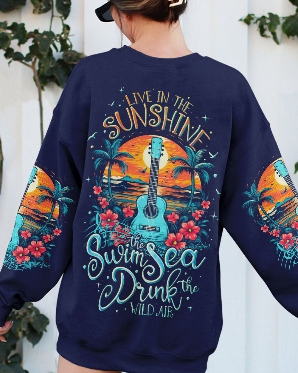 SWIM THE SEA GUITAR ALL OVER PRINT - TY2605231