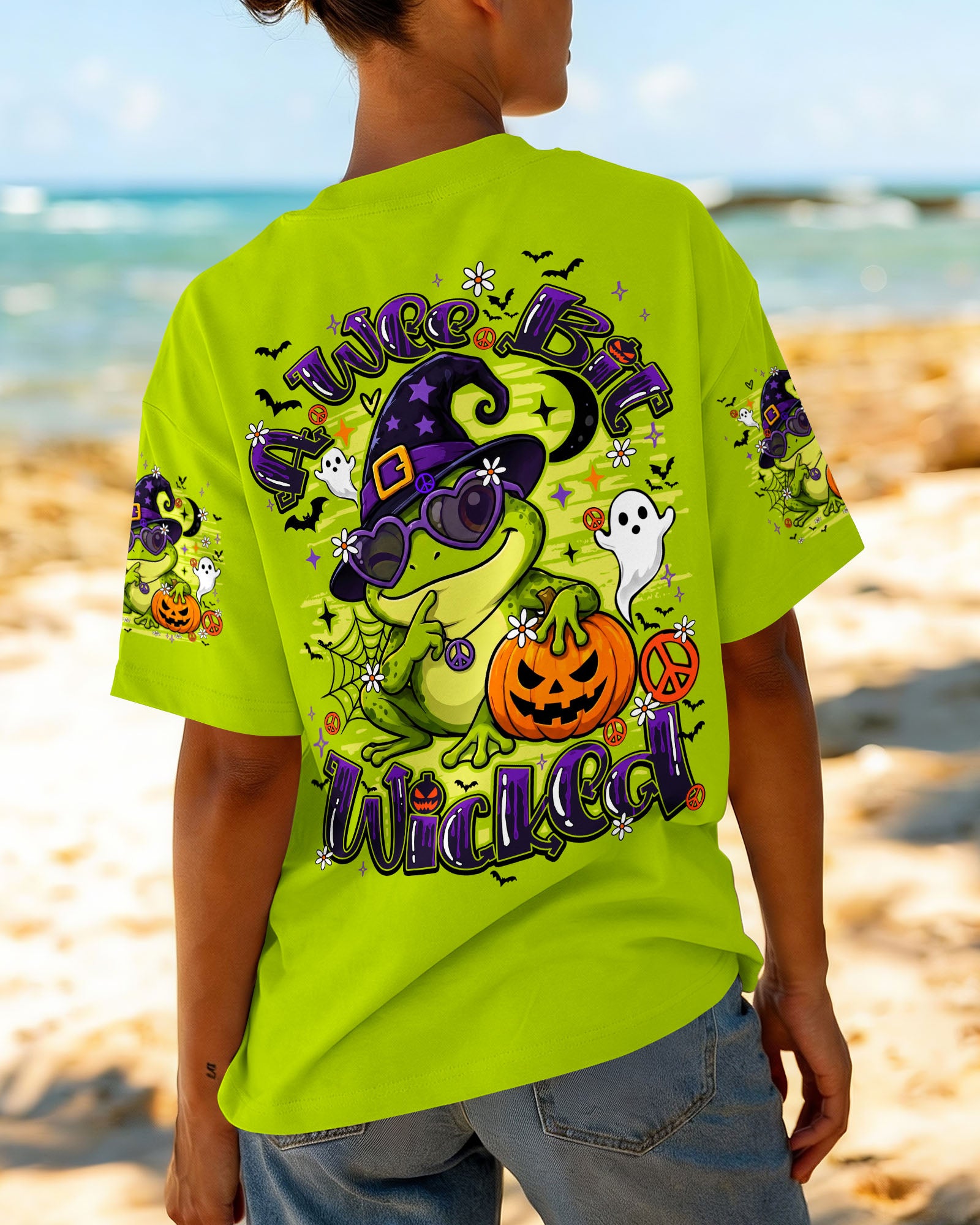 A WEE BIT WICKED FROG WITCH HALLOWEEN ALL OVER PRINT - TY2707261