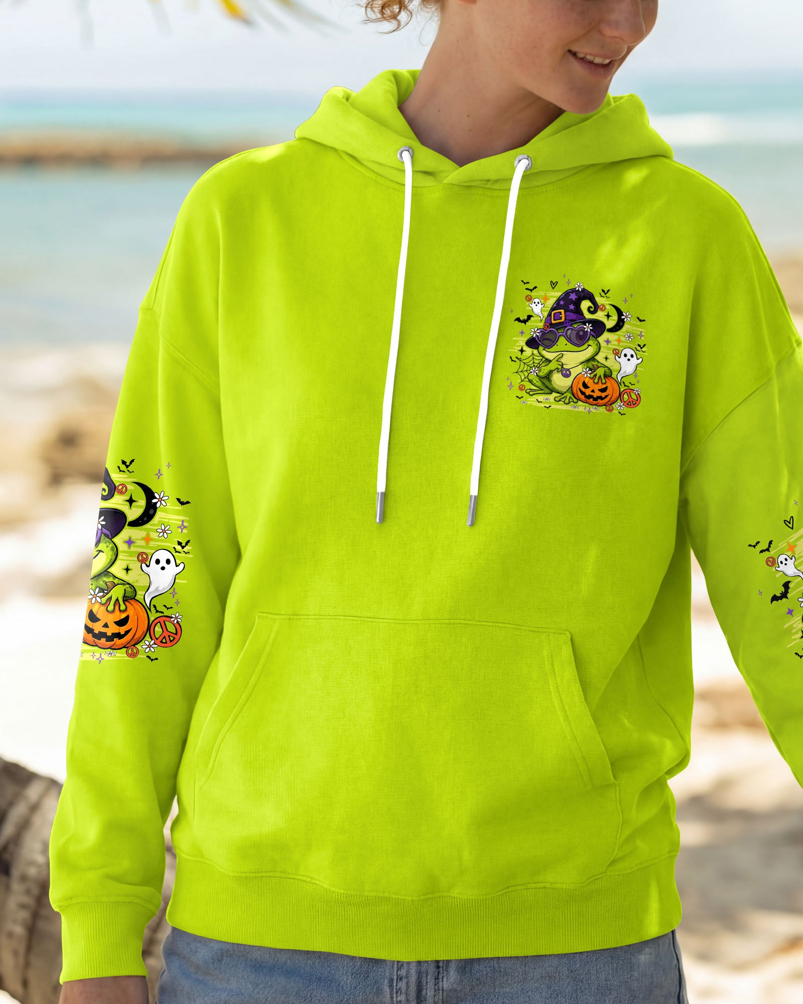 A WEE BIT WICKED FROG WITCH HALLOWEEN ALL OVER PRINT - TY2707261