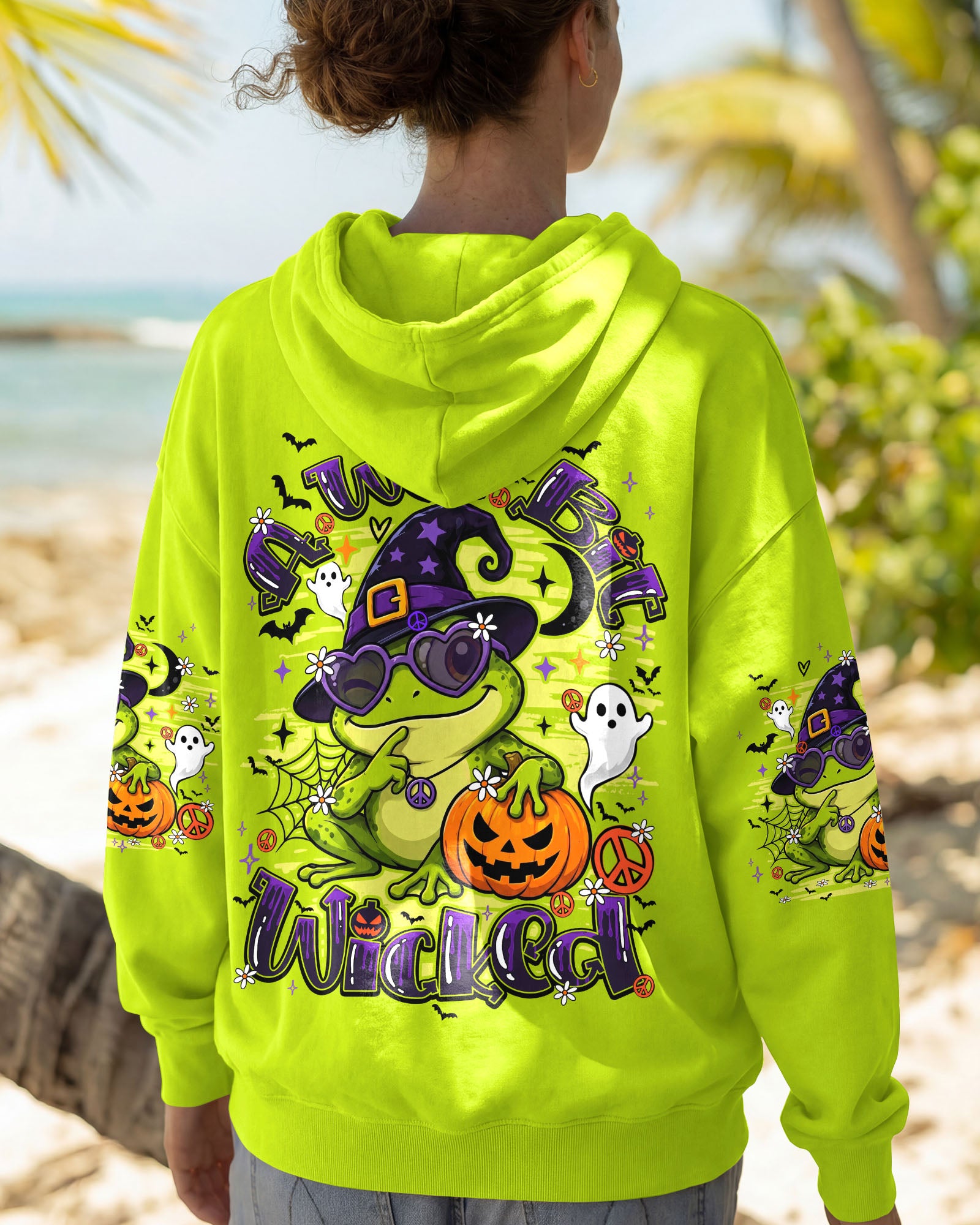 A WEE BIT WICKED FROG WITCH HALLOWEEN ALL OVER PRINT - TY2707261
