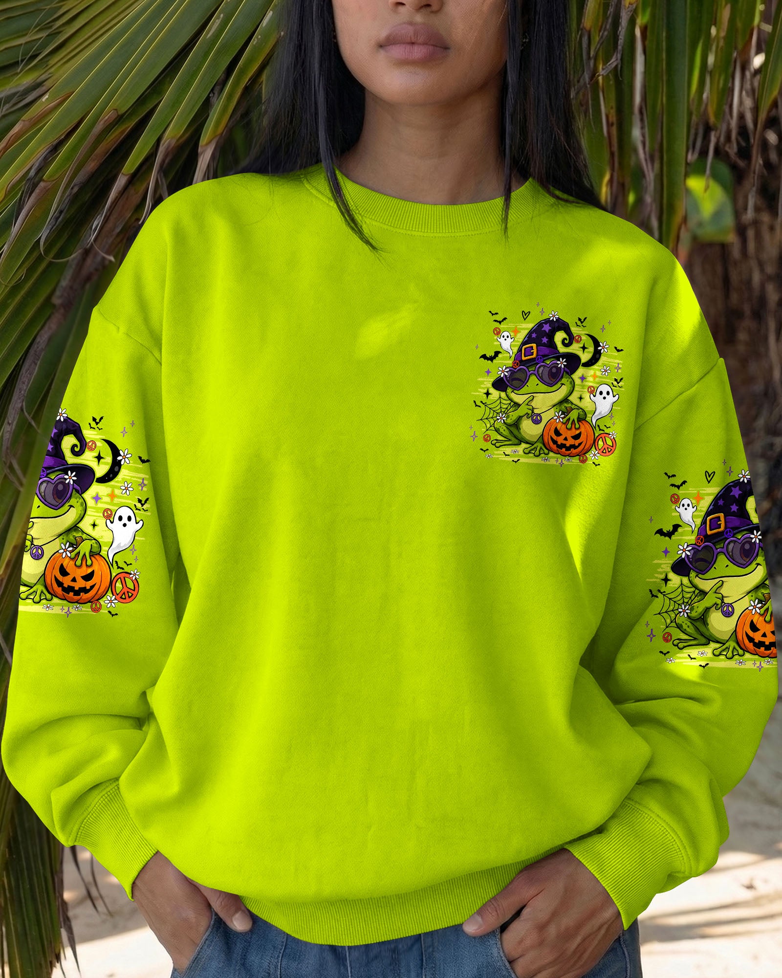 A WEE BIT WICKED FROG WITCH HALLOWEEN ALL OVER PRINT - TY2707261