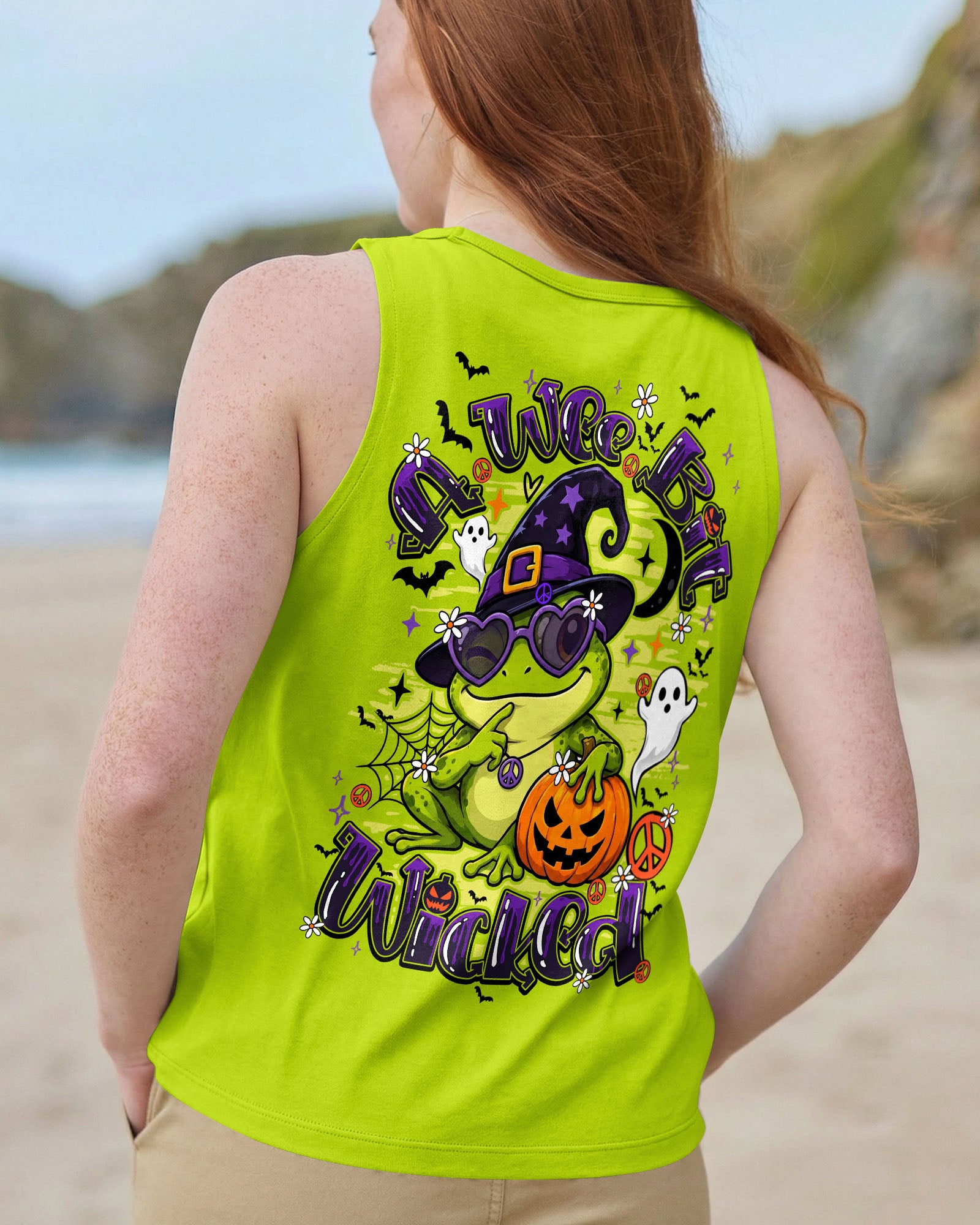 A WEE BIT WICKED FROG WITCH HALLOWEEN ALL OVER PRINT - TY2707261