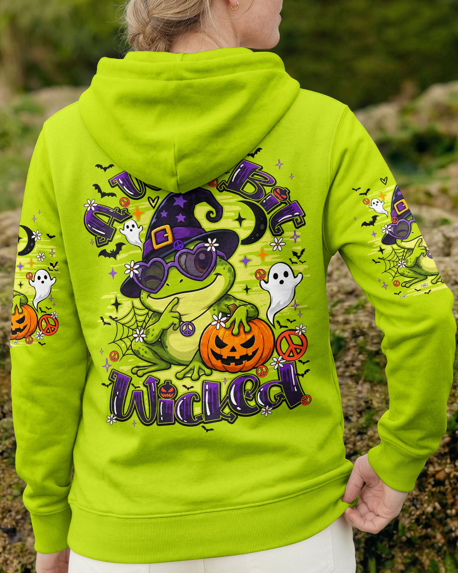 A WEE BIT WICKED FROG WITCH HALLOWEEN ALL OVER PRINT - TY2707261