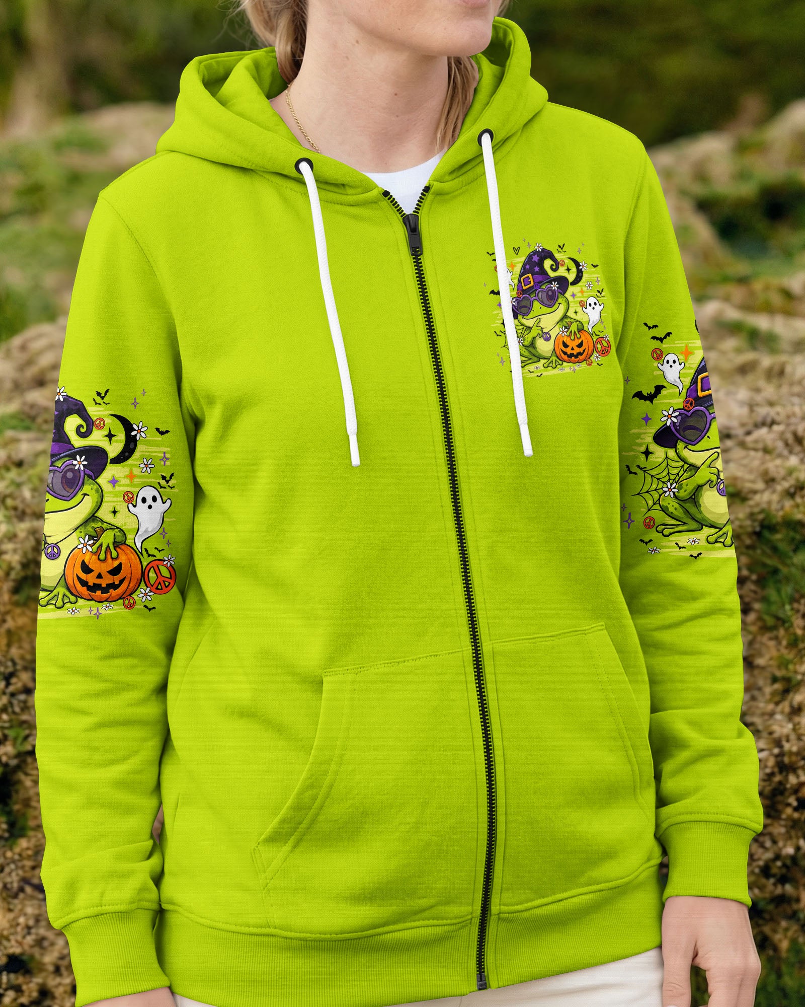 A WEE BIT WICKED FROG WITCH HALLOWEEN ALL OVER PRINT - TY2707261