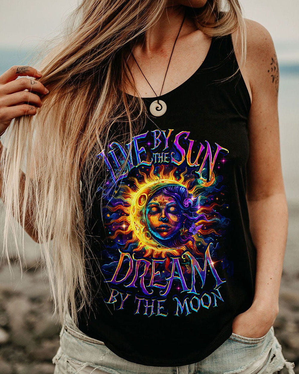 LIVE BY THE SUN DREAM BY THE MOON ALL OVER PRINT - TY2802242