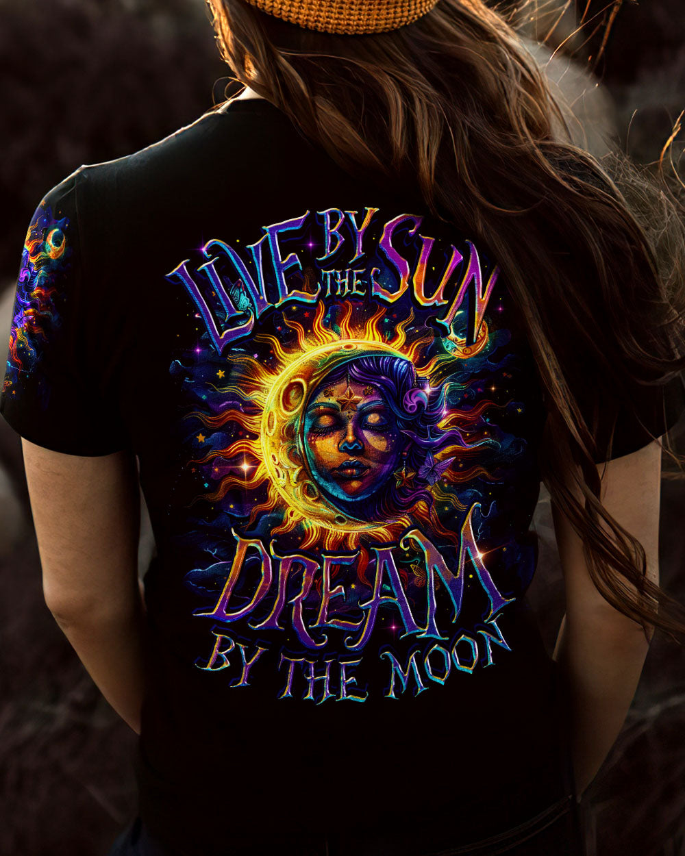 LIVE BY THE SUN DREAM BY THE MOON ALL OVER PRINT - TY2802242