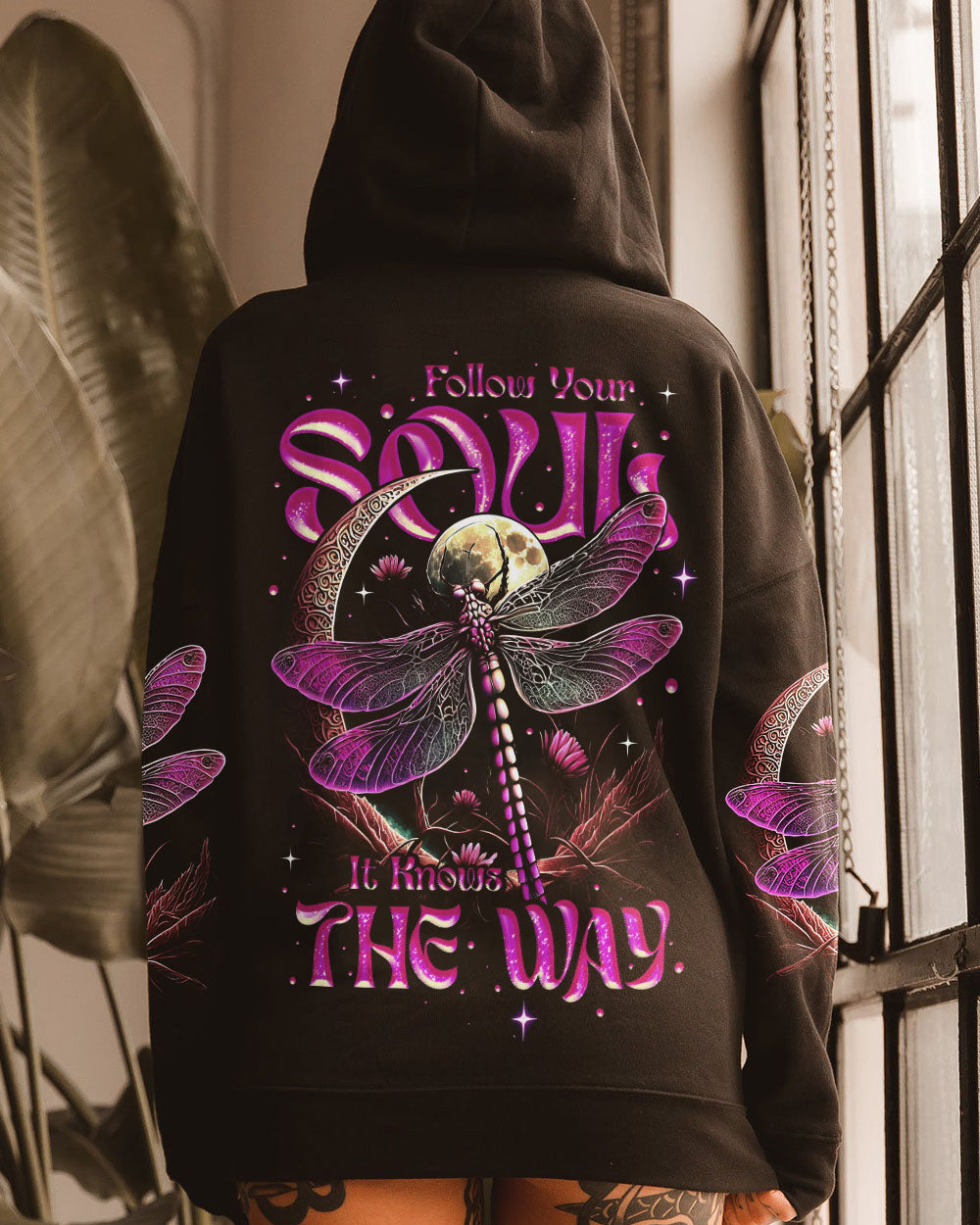 FOLLOW YOUR SOUL DRAGONFLY ALL OVER PRINT - TY2905231