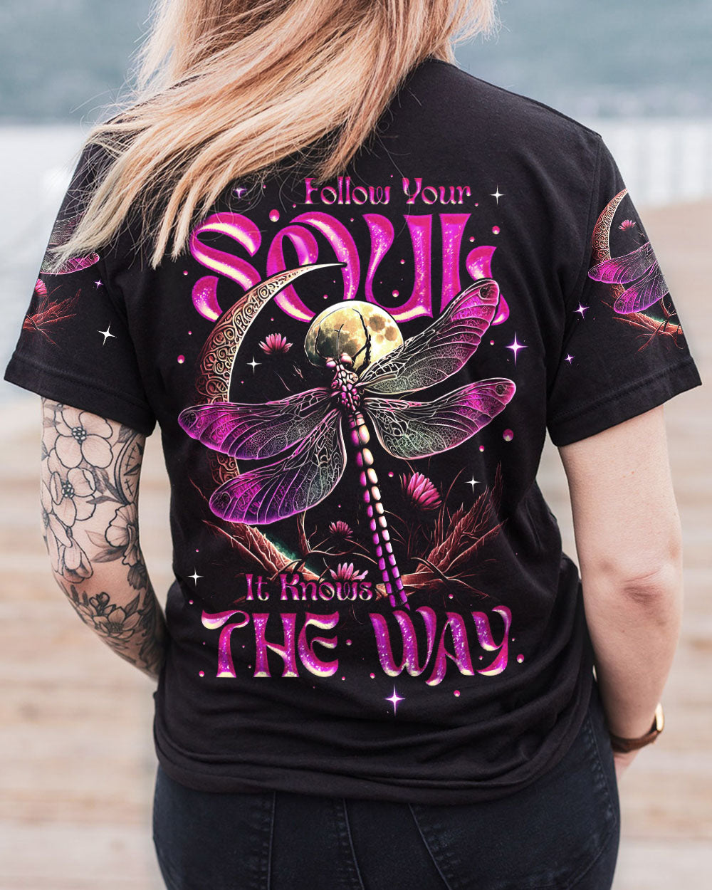 FOLLOW YOUR SOUL DRAGONFLY ALL OVER PRINT - TY2905231