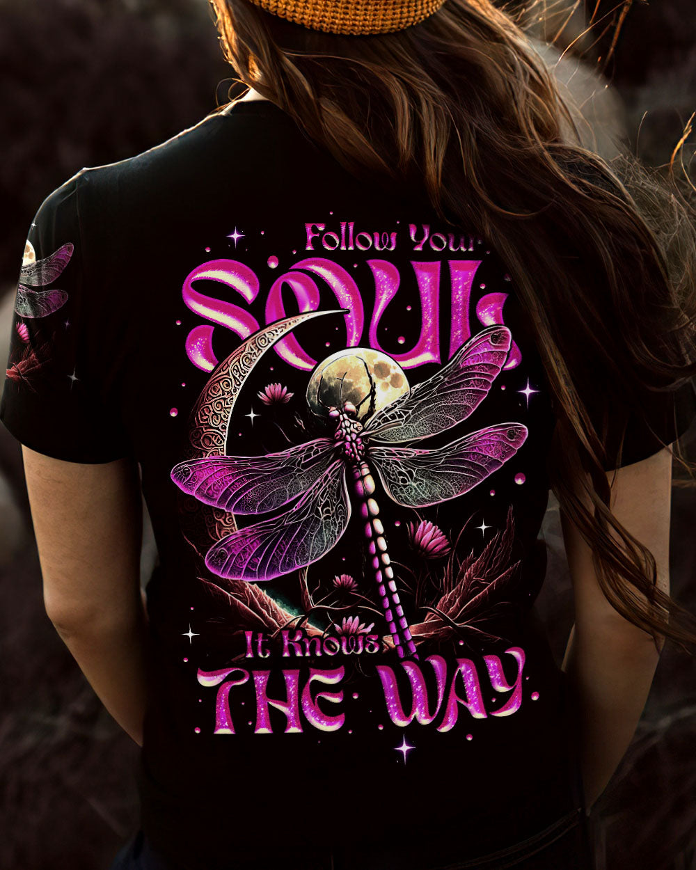FOLLOW YOUR SOUL DRAGONFLY ALL OVER PRINT - TY2905231