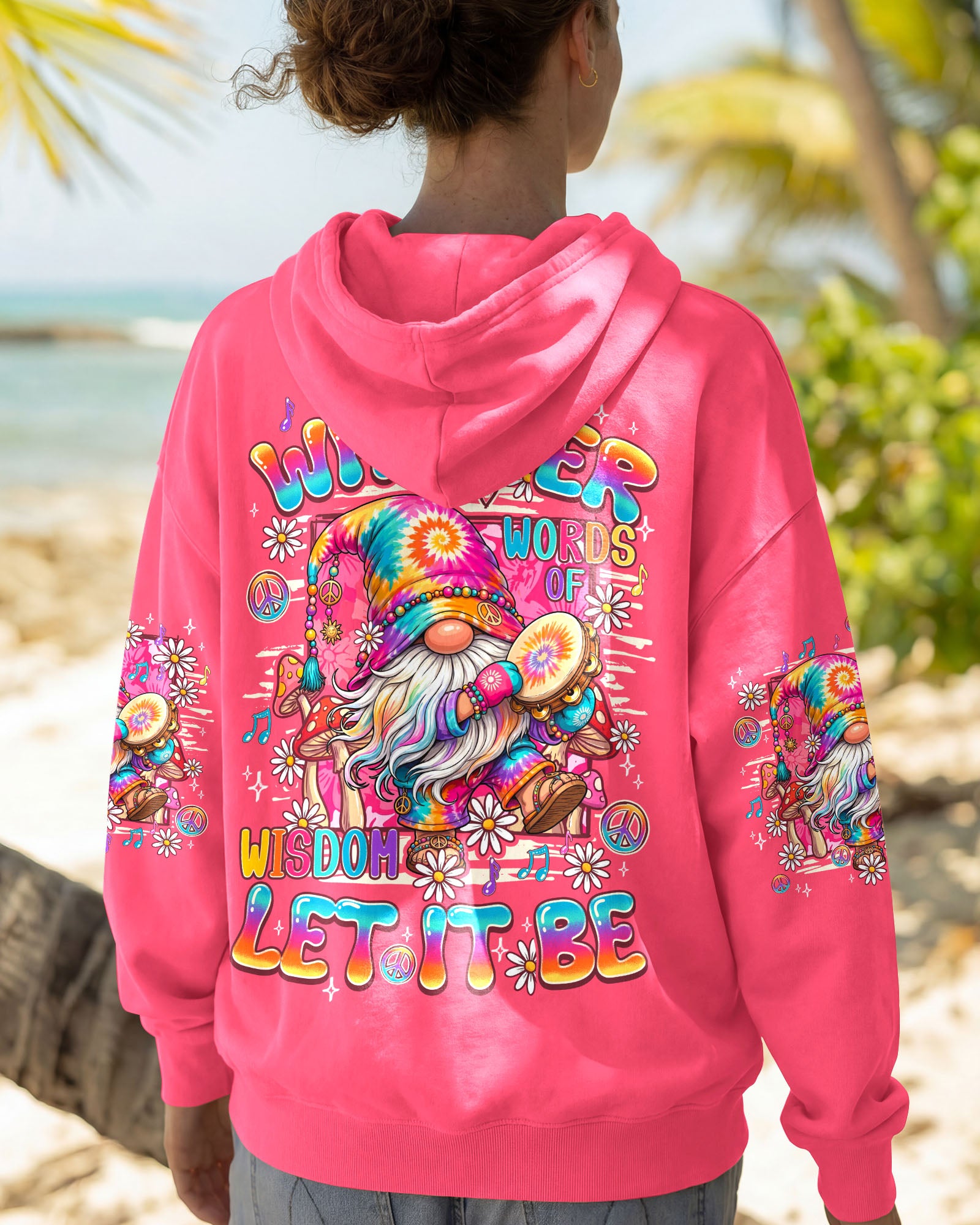 WHISPER WORDS OF WISDOM LET IT BE GNOME ALL OVER PRINT - TY2907261
