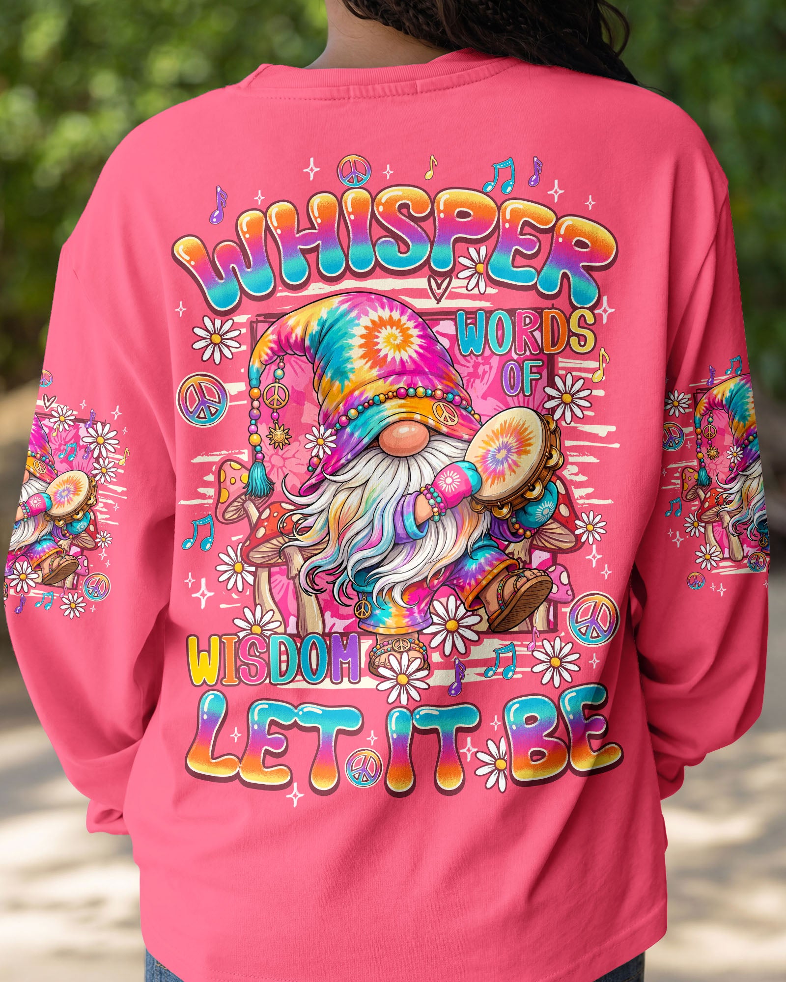 WHISPER WORDS OF WISDOM LET IT BE GNOME ALL OVER PRINT - TY2907261